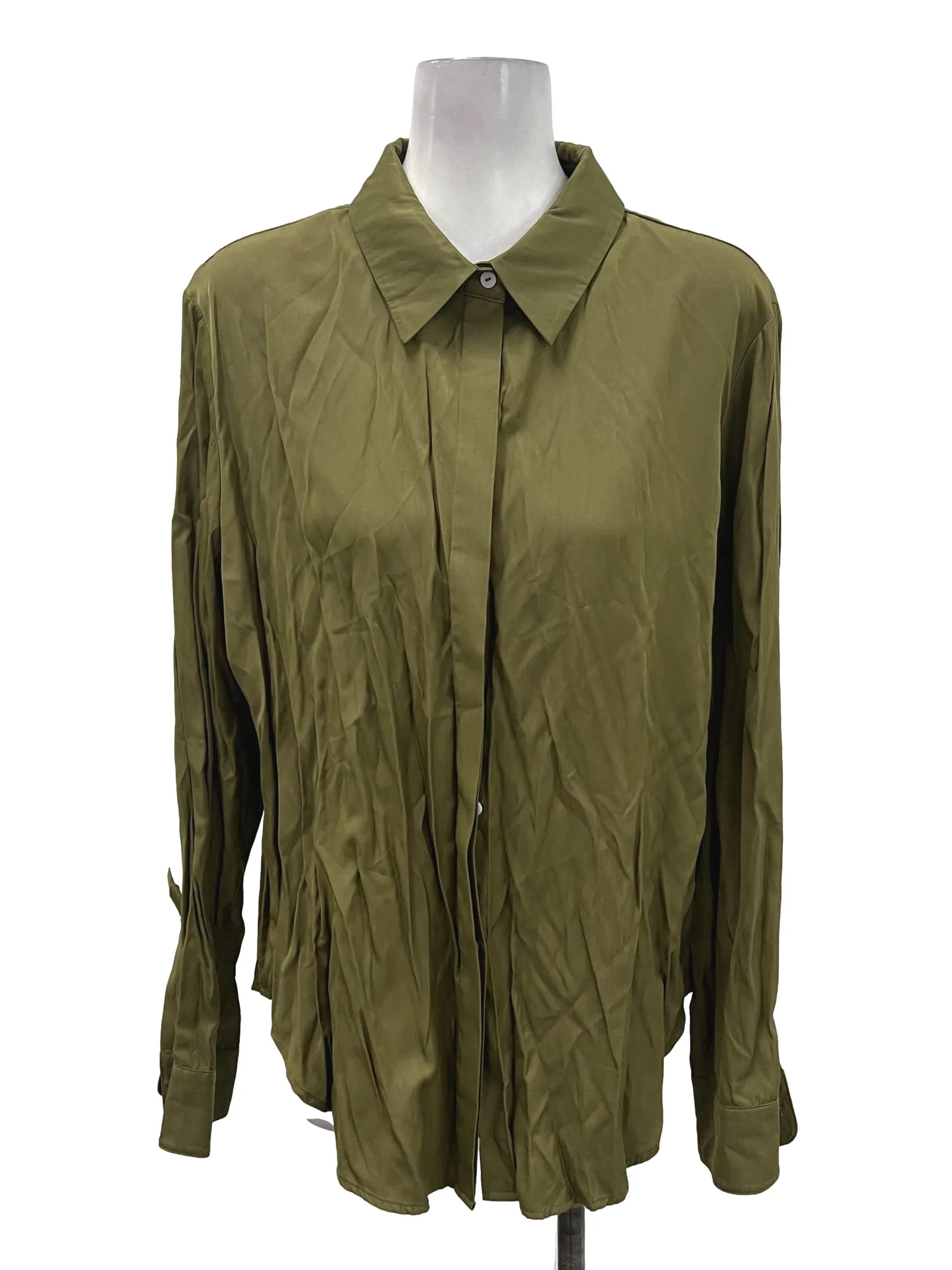 Green Silk Blouse OSN
