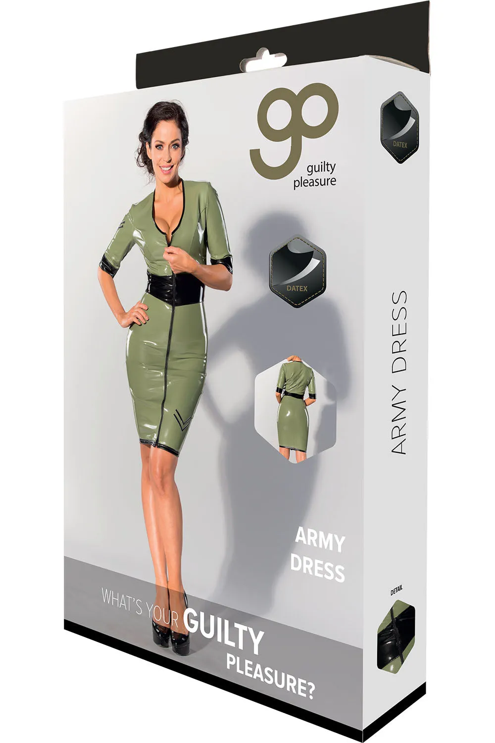 Guilty Pleasure Green Datex Army Dress
