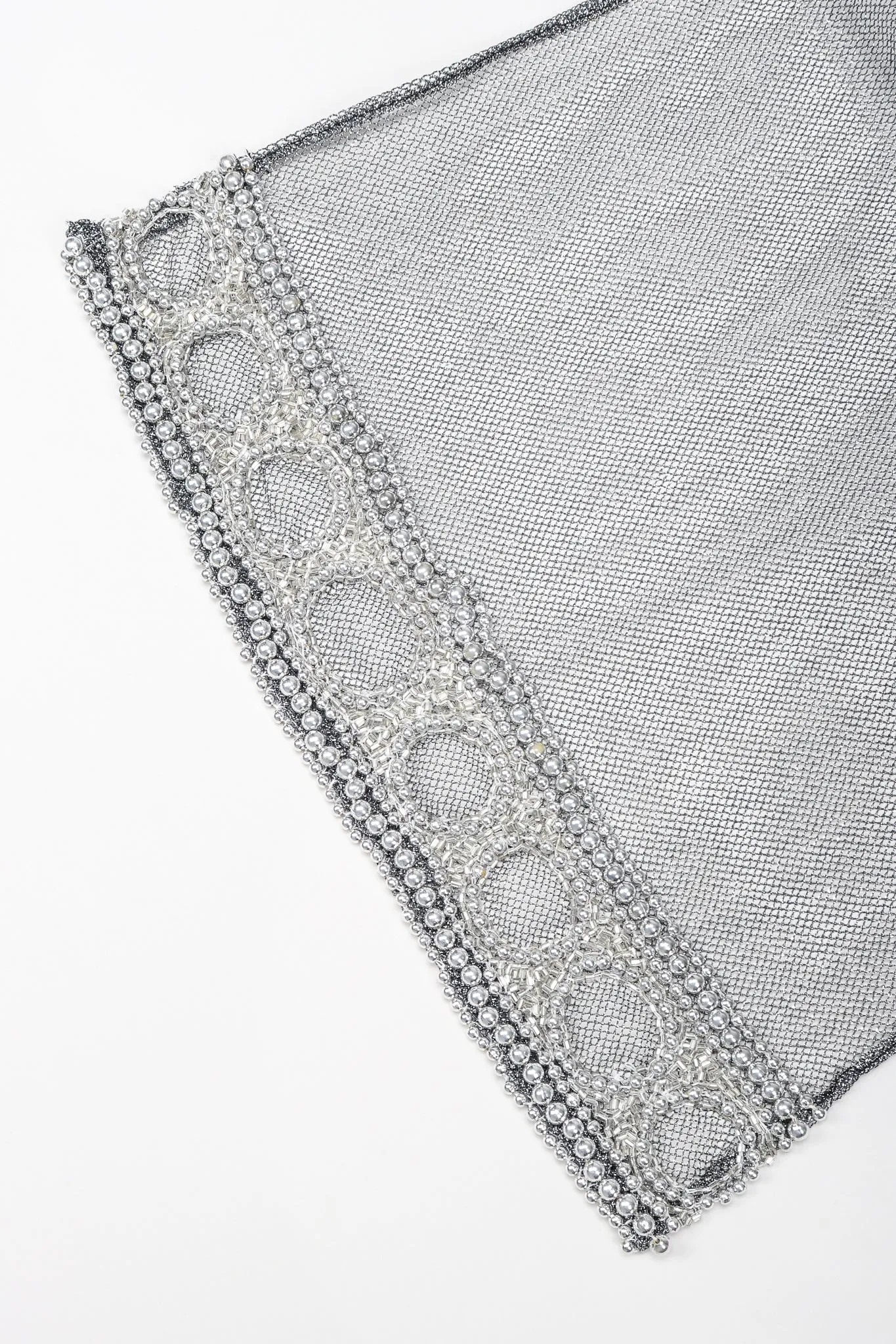 Gunmetal Sheer Beaded Duster & Sash