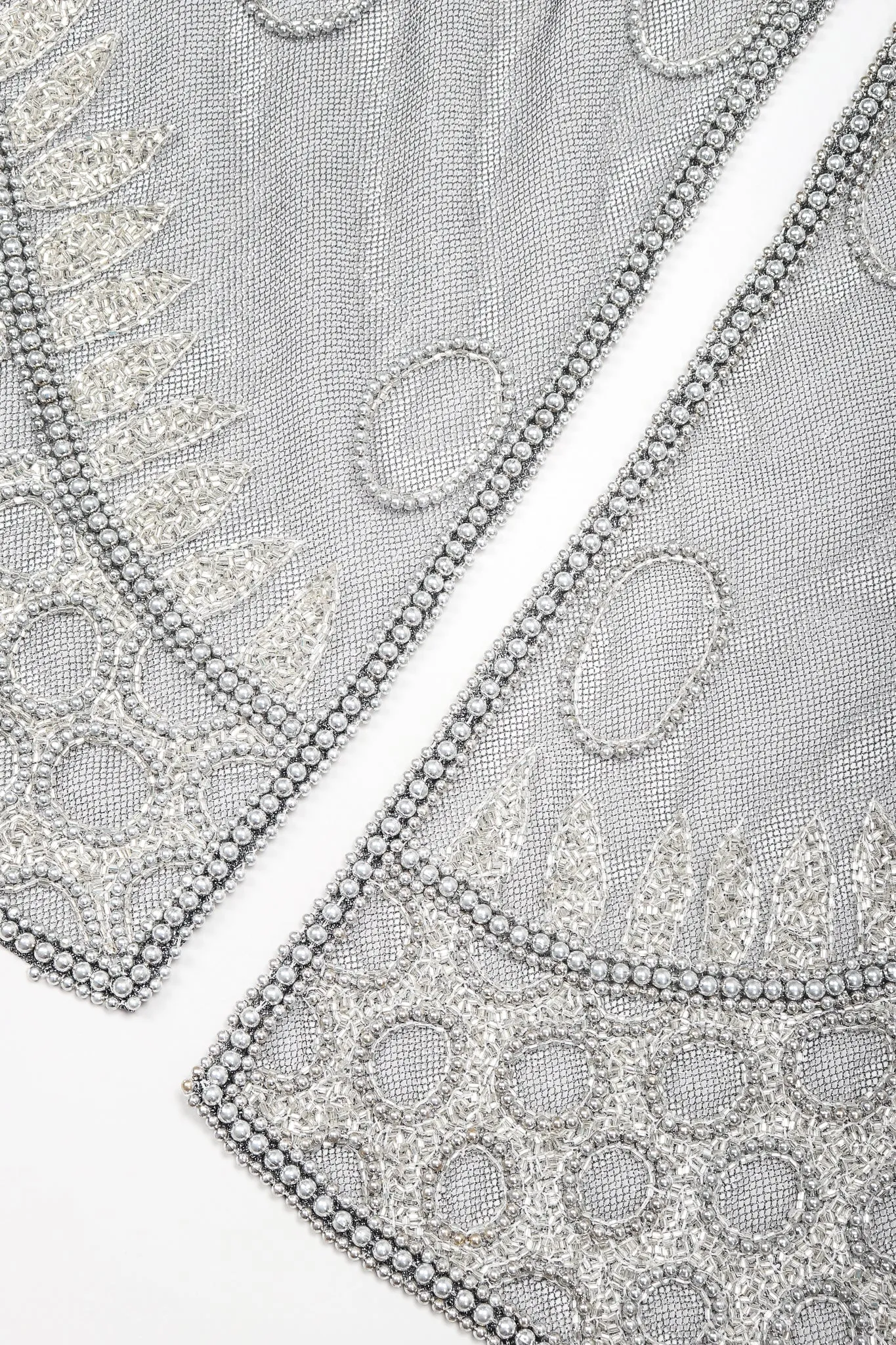 Gunmetal Sheer Beaded Duster & Sash