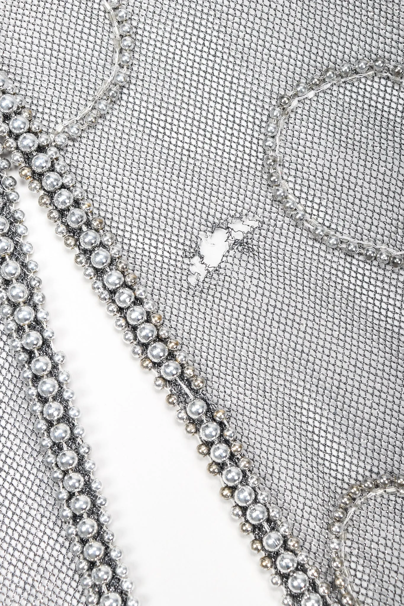 Gunmetal Sheer Beaded Duster & Sash