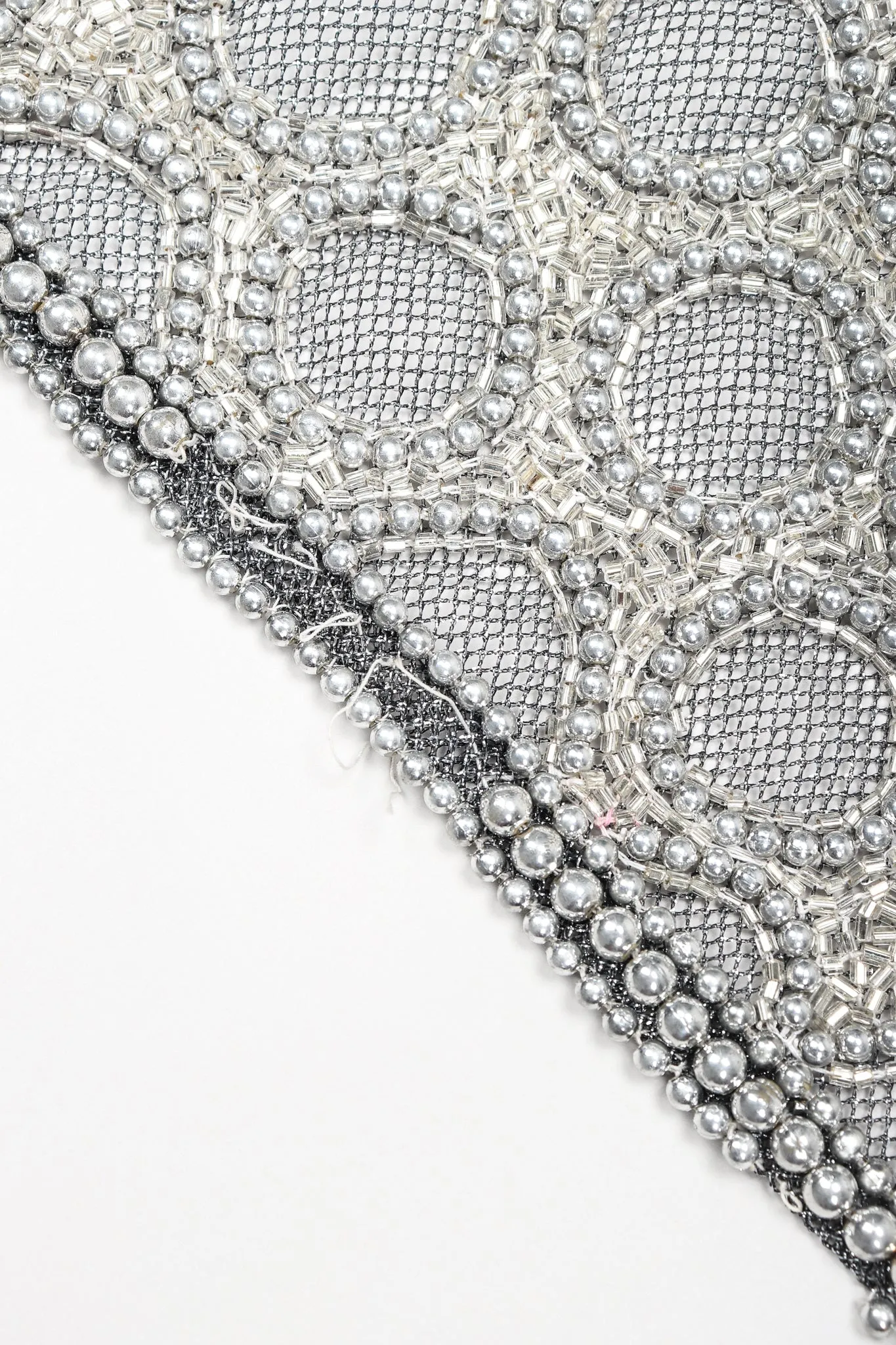 Gunmetal Sheer Beaded Duster & Sash