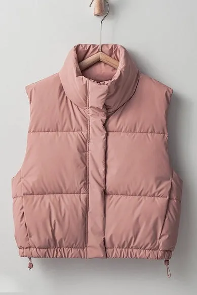 Haven Puffer Vest Pink