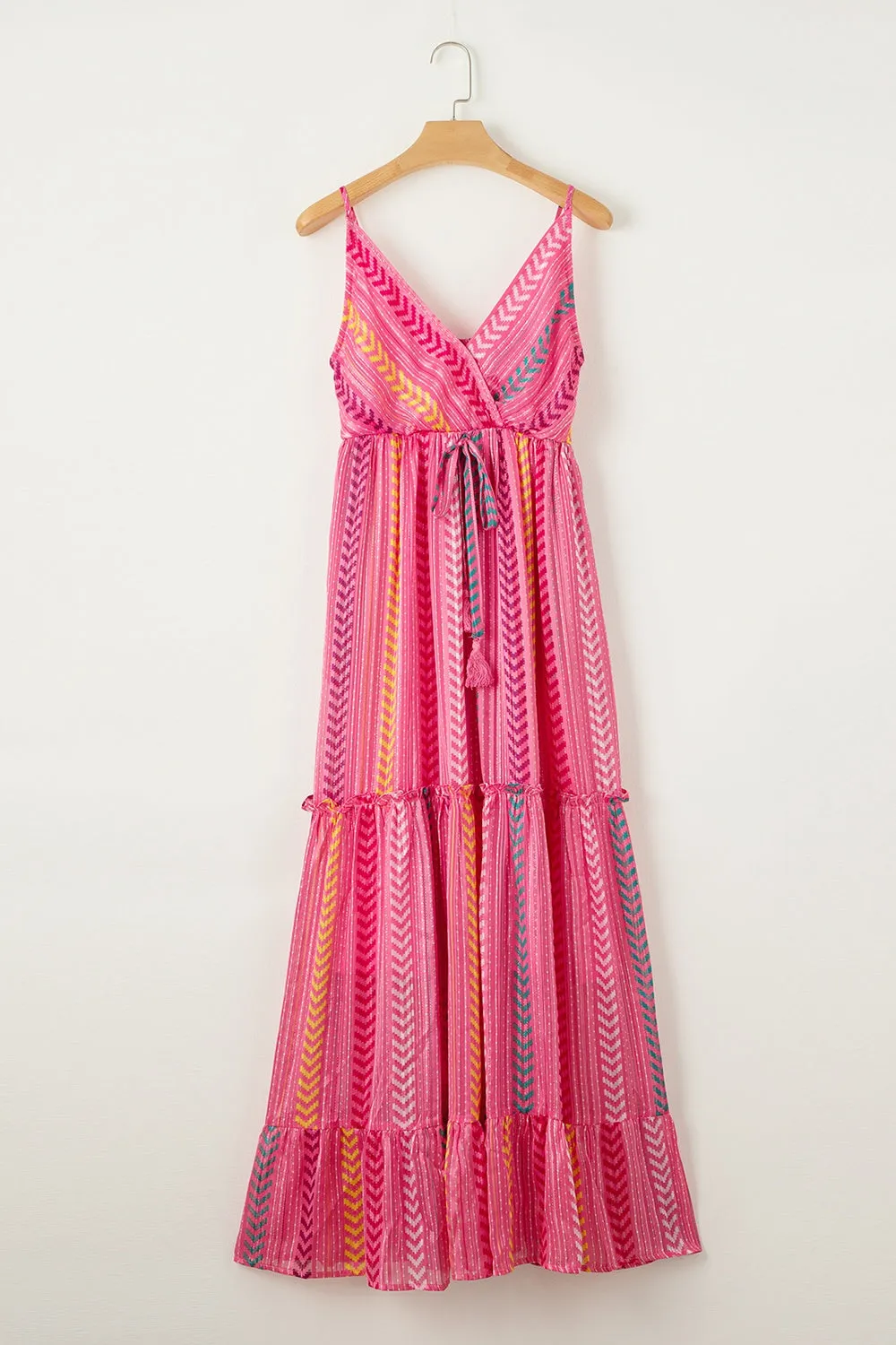 Hazel Blues® |  Printed Surplice Maxi Cami Dress
