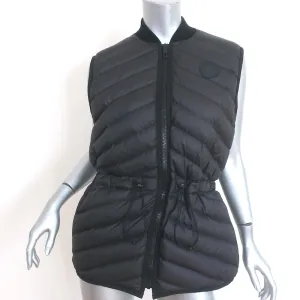 Hermes Quilted Gilet Down Puffer Vest Black Size 38