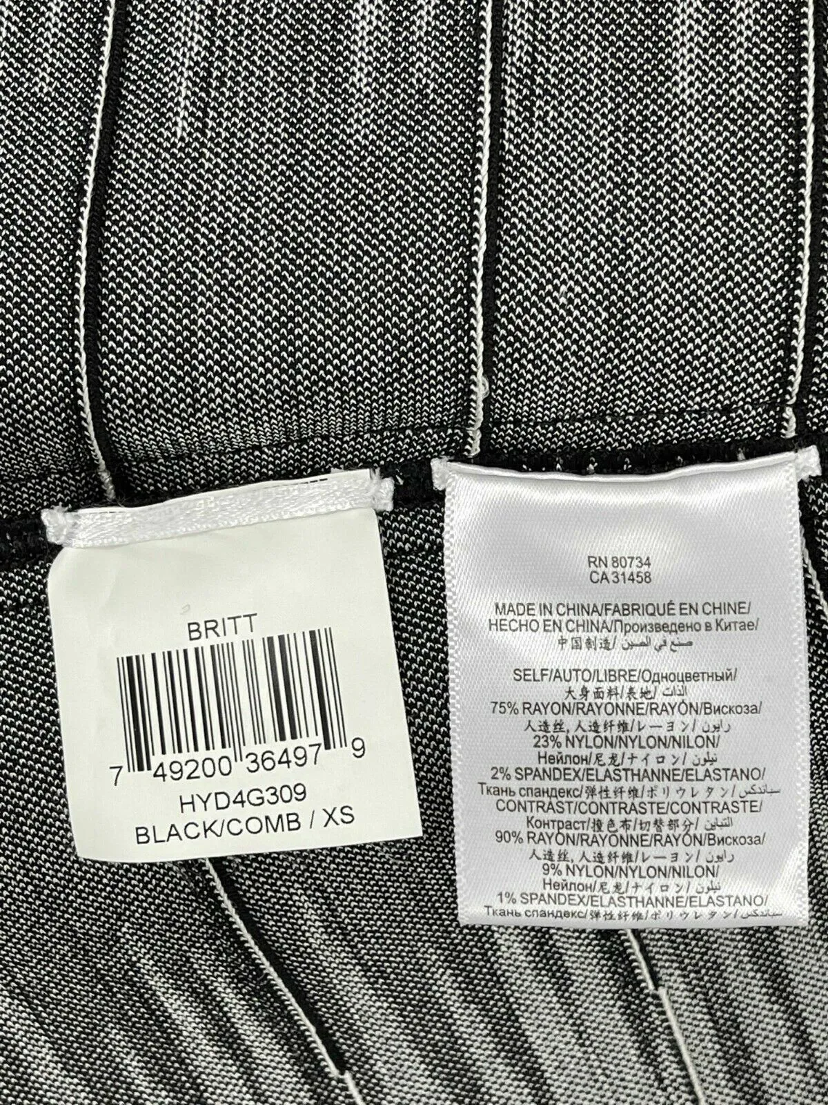 Herve Leger - Britt Ombre Bandage Jacquard Jacket - Black / White - XS