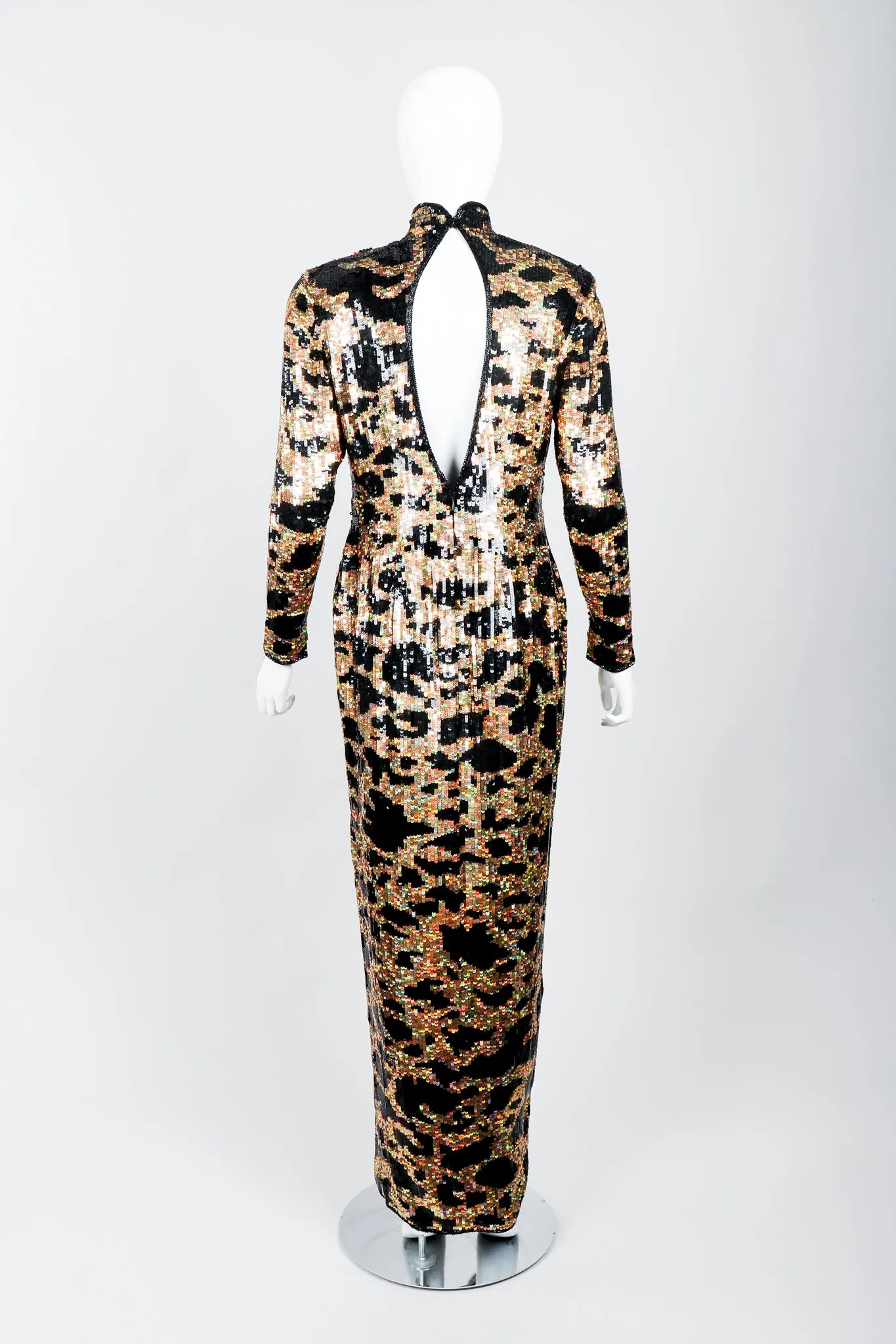 Holographic Sequin Sheath Dress
