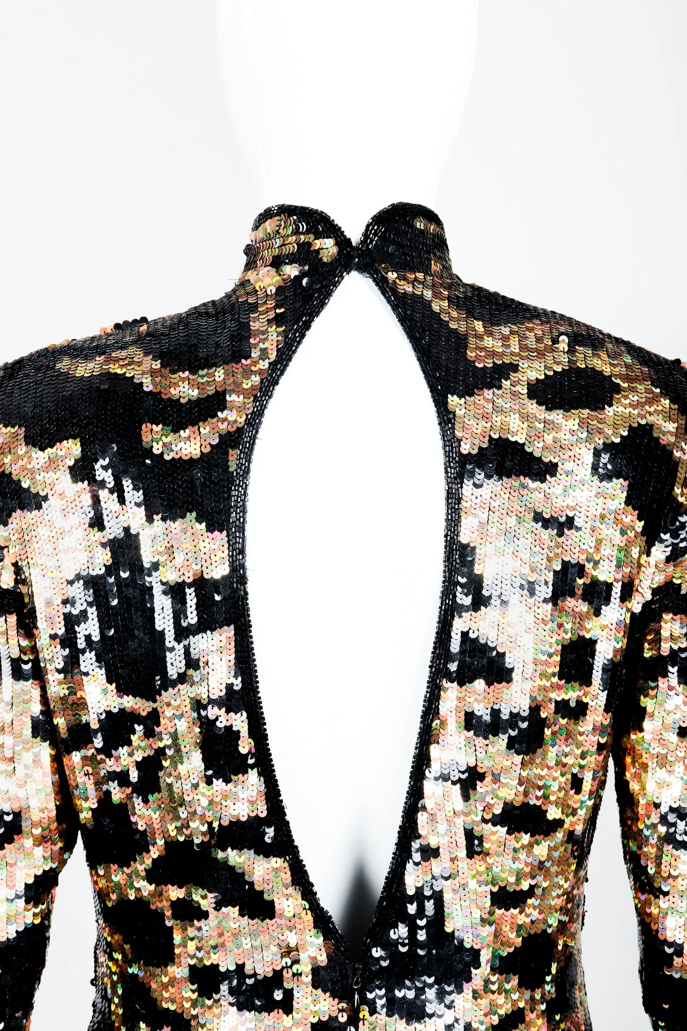 Holographic Sequin Sheath Dress