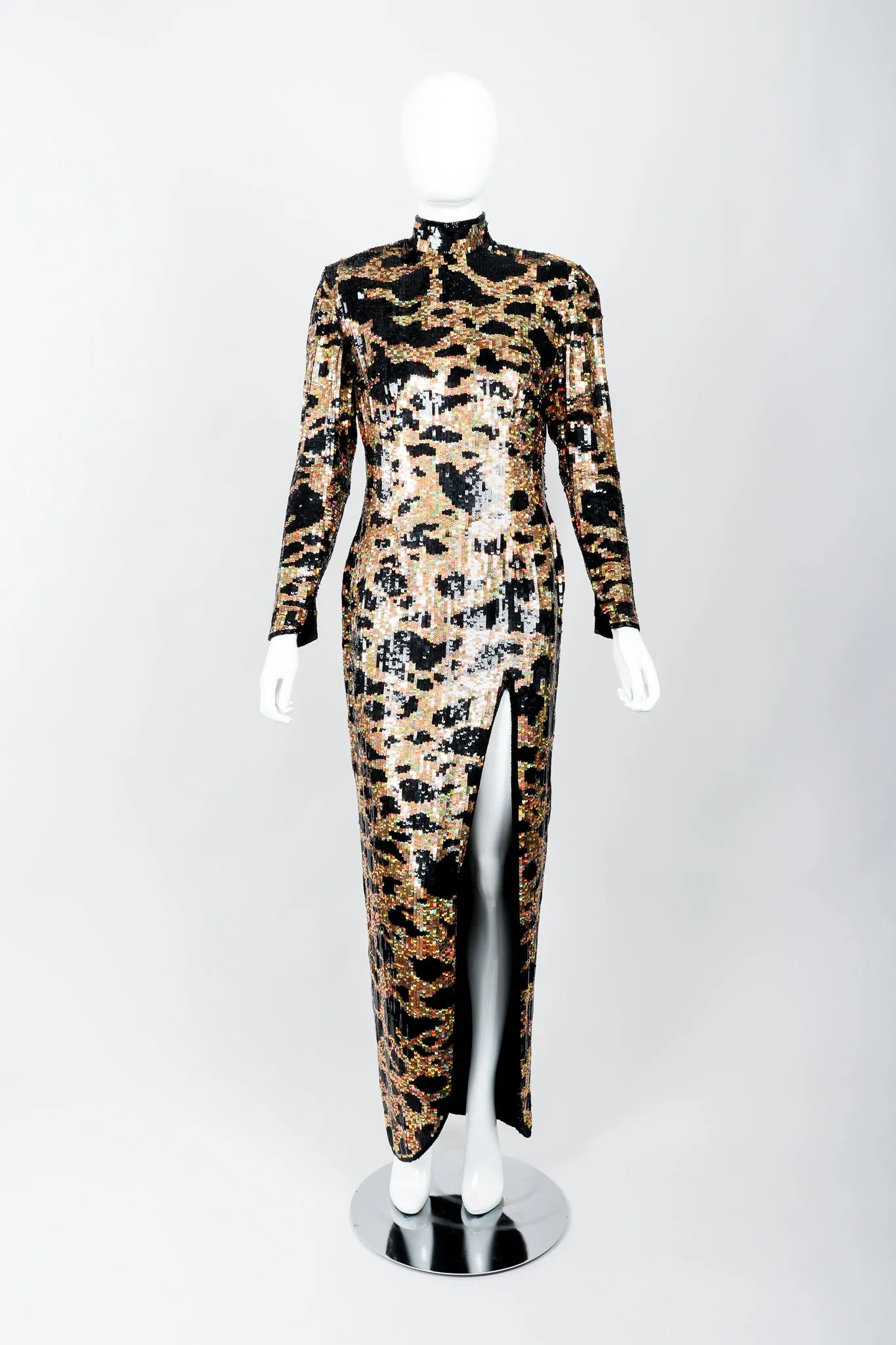 Holographic Sequin Sheath Dress