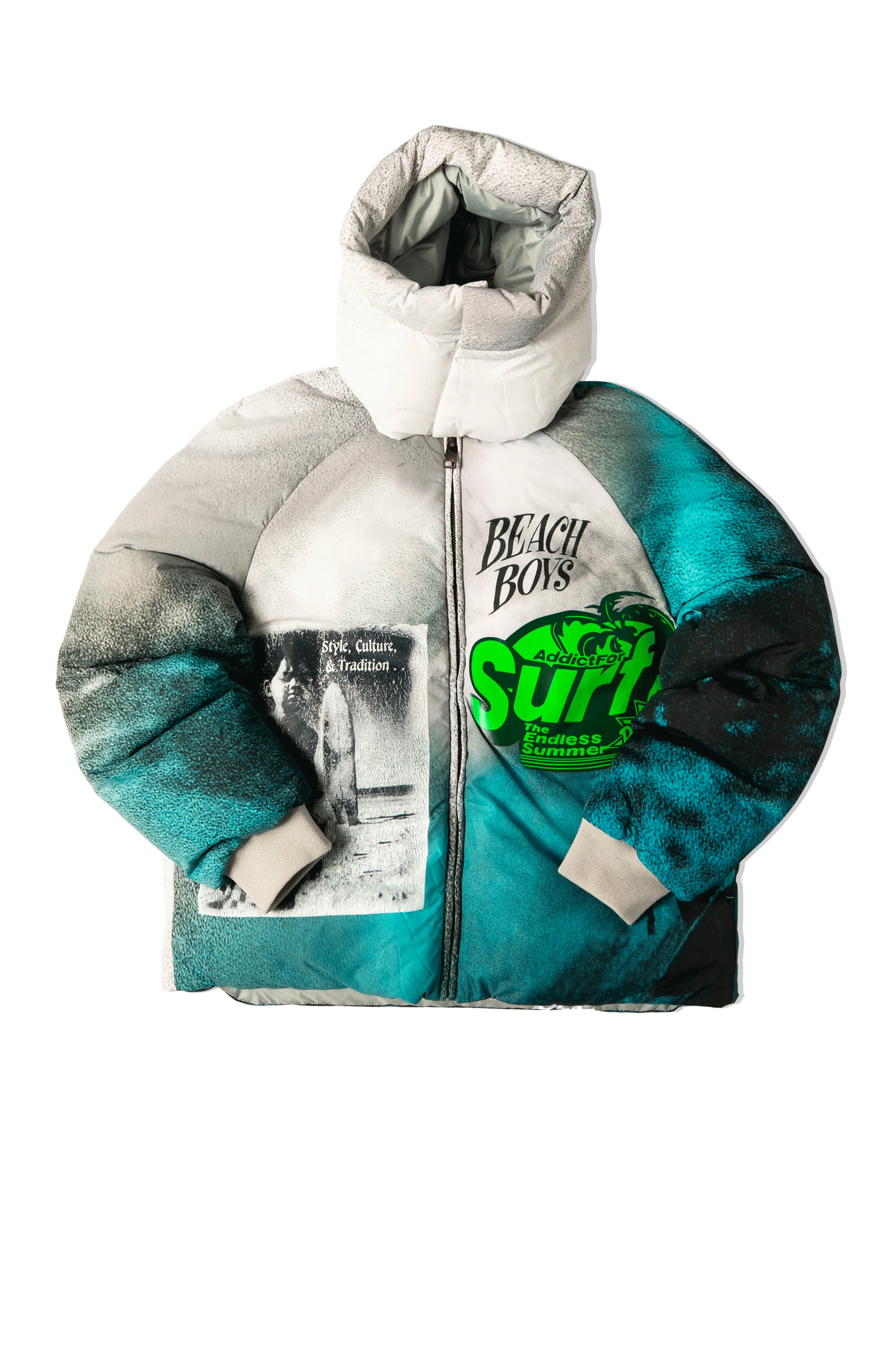 Hooded Puffer Jacket Woven