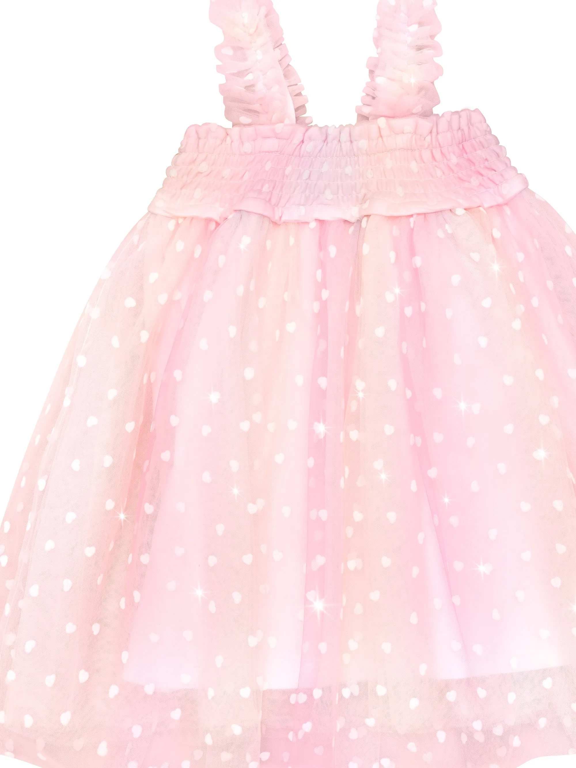 Huxbaby Sweetheart Shirred Tulle Dress