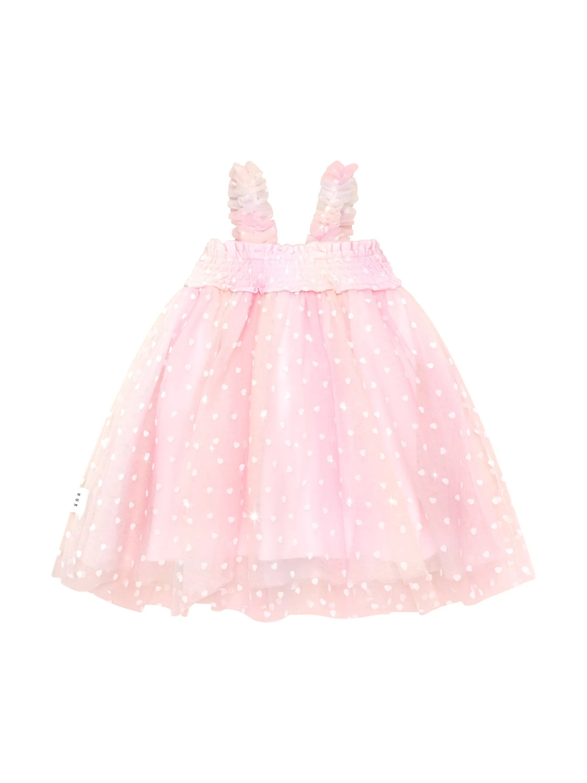 Huxbaby Sweetheart Shirred Tulle Dress