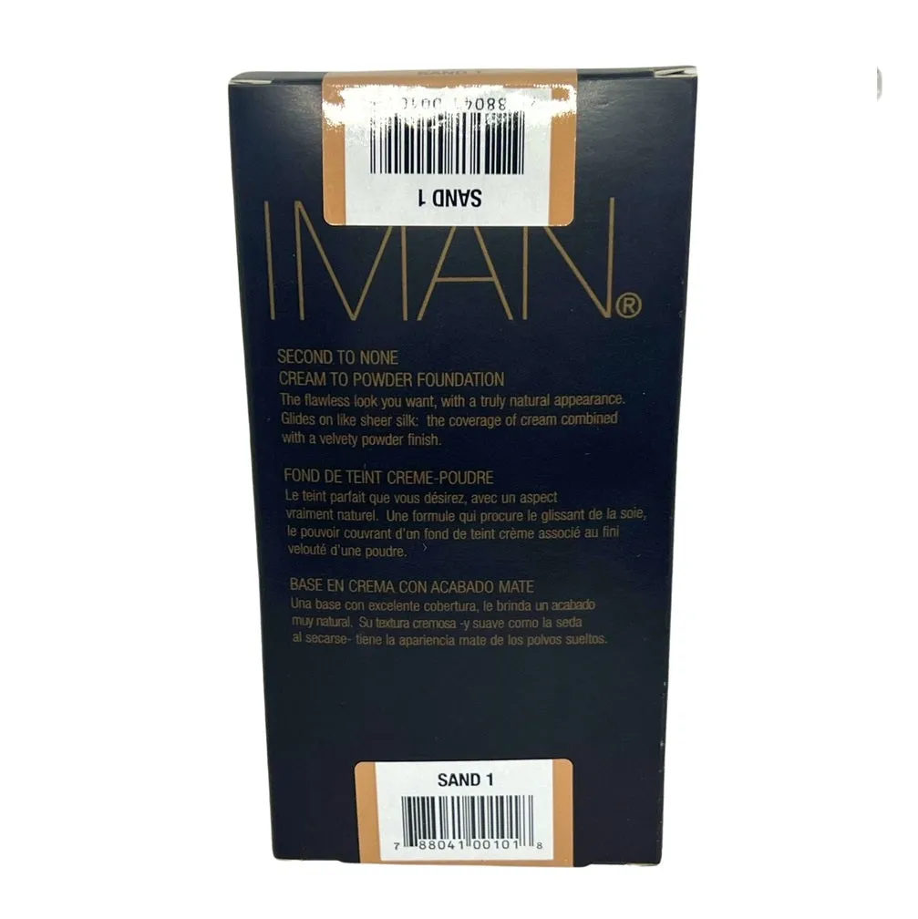 Iman Second to None Cream to Powder Foundation, Sand 1