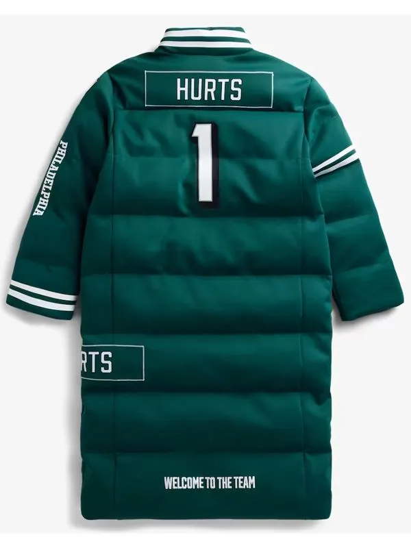 Jalen Hurts Philadelphia Eagles Off Season Player Puffer Coat