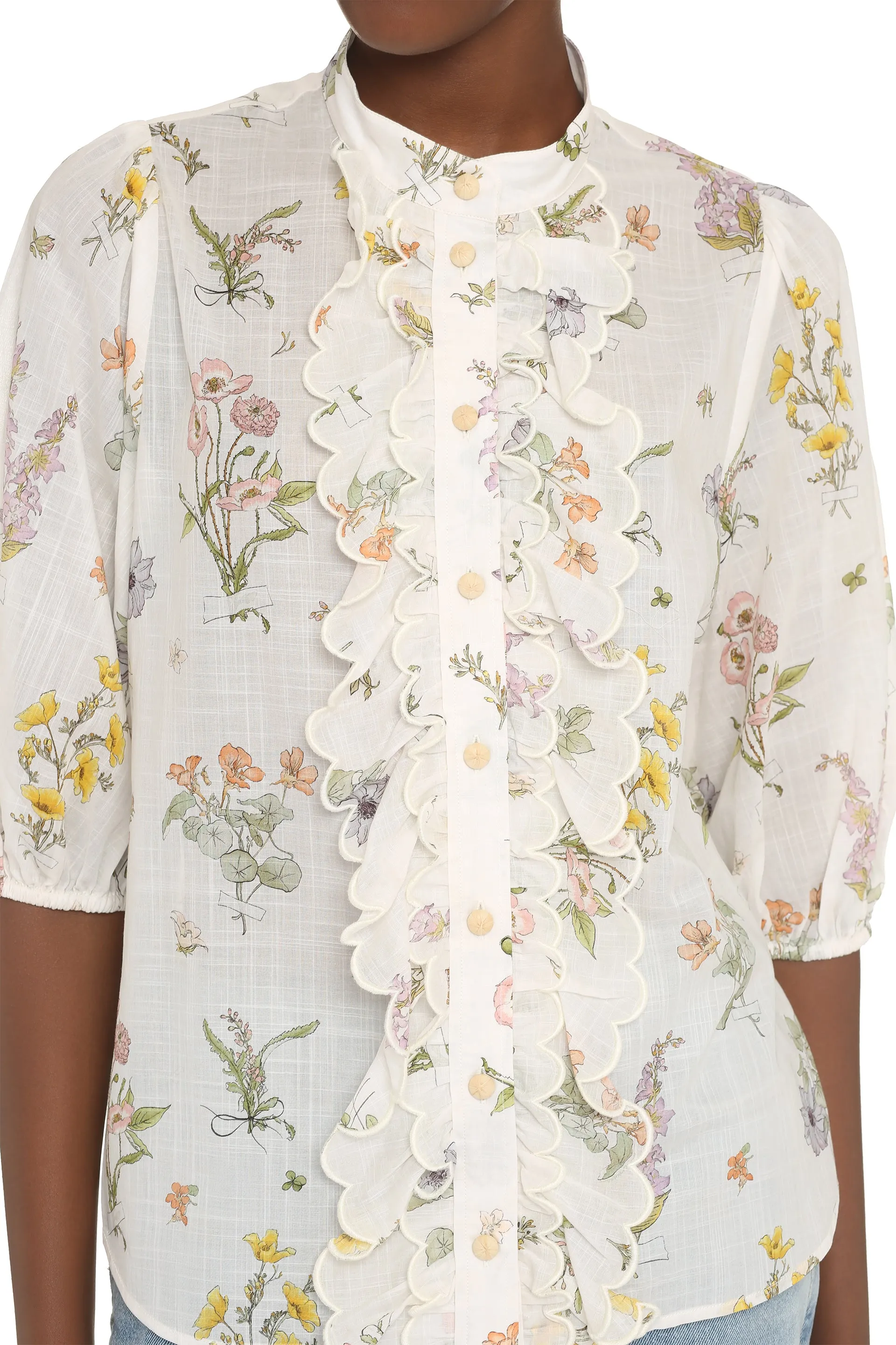 Jeannie Printed cotton shirt