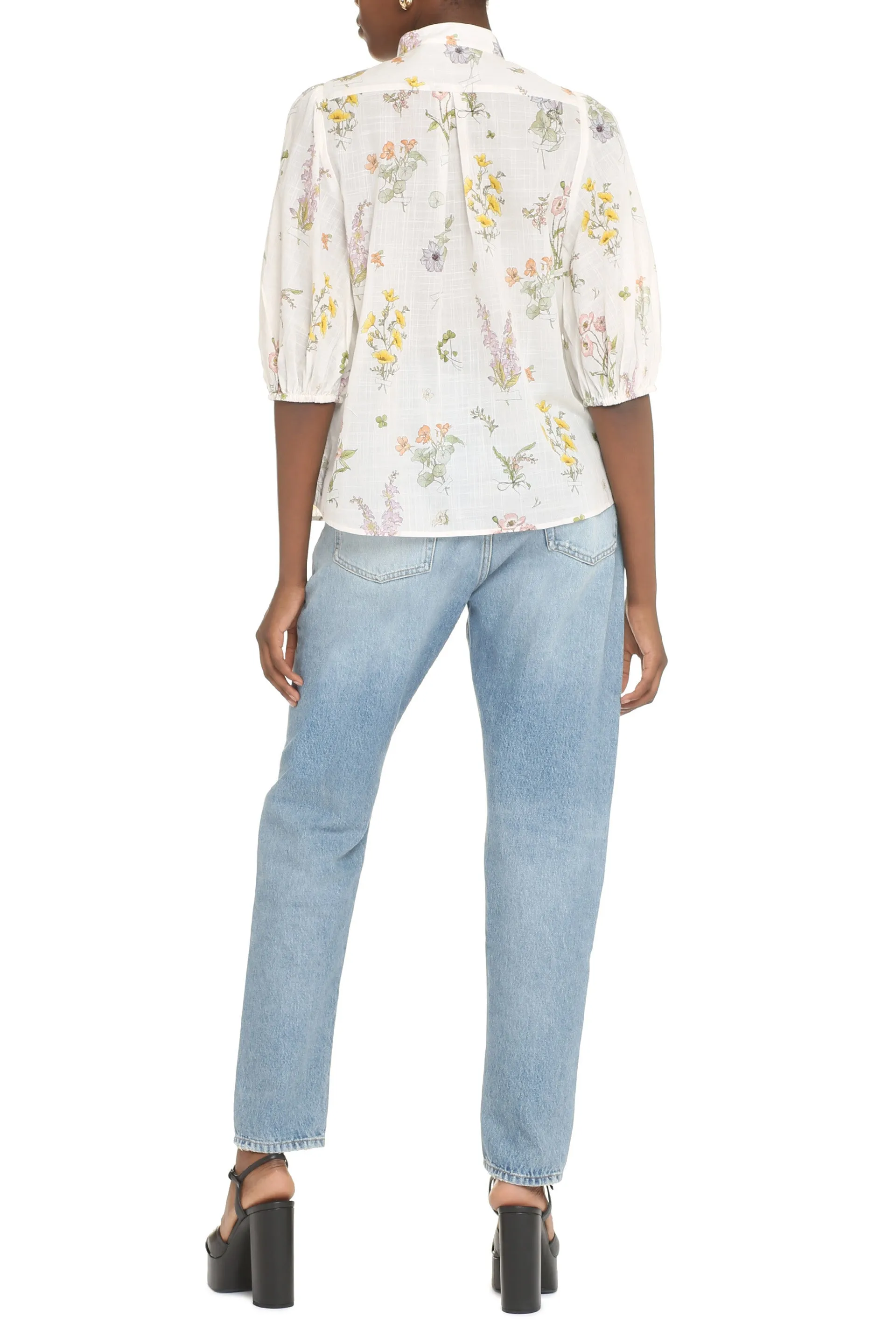 Jeannie Printed cotton shirt