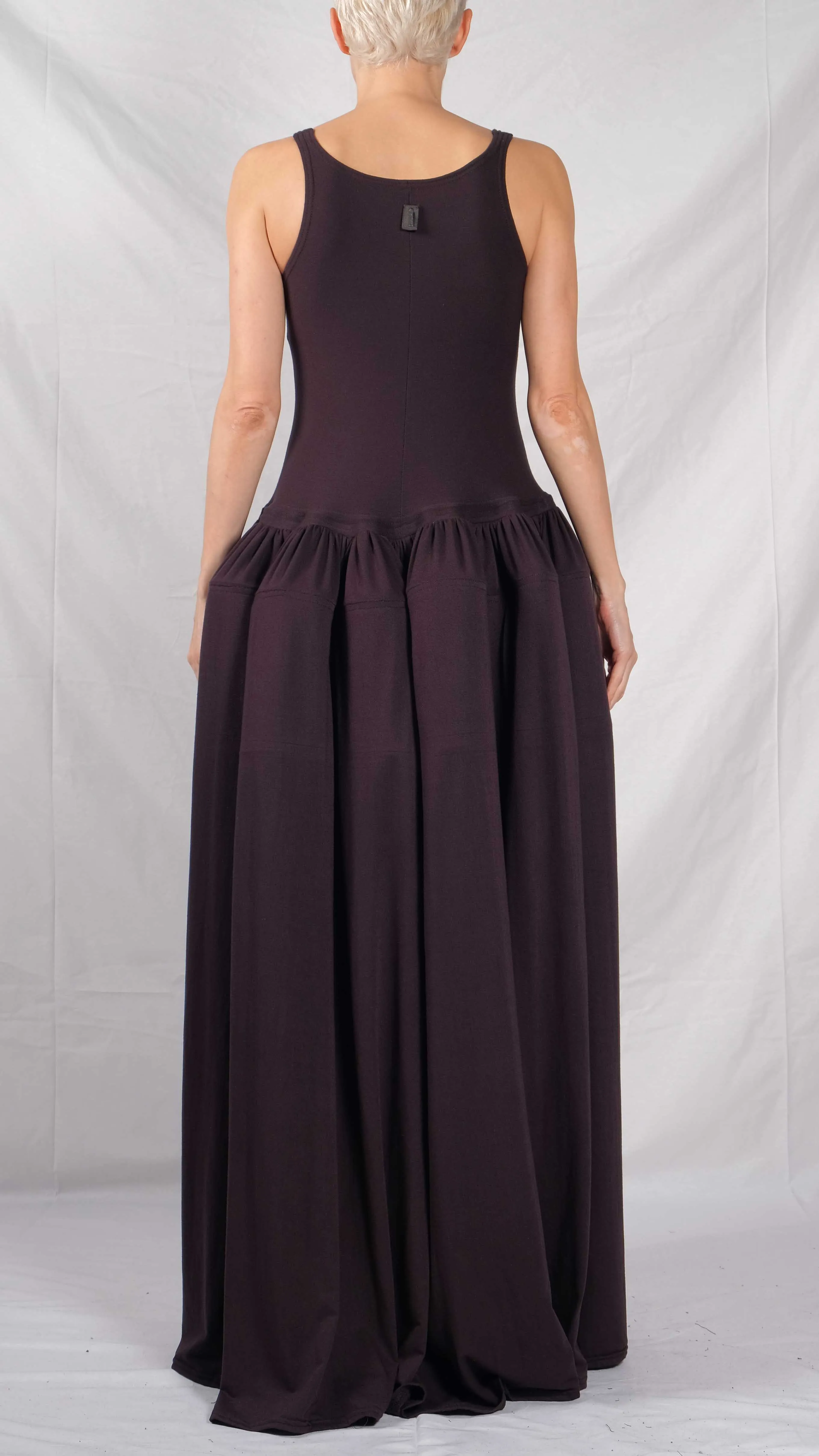 Jersey Ruffled Maxi Dress