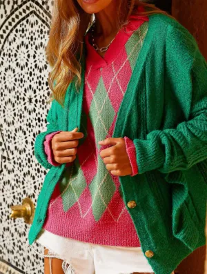 Jesse V-Neck Button Down Ruffled Cardigan