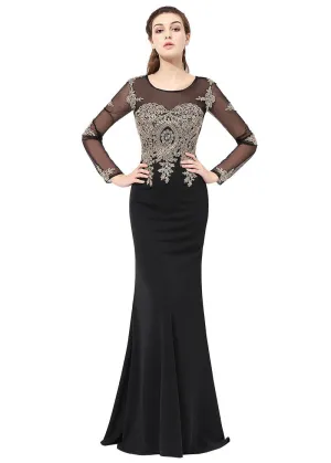 Jewel Neckline  Evening Dresses