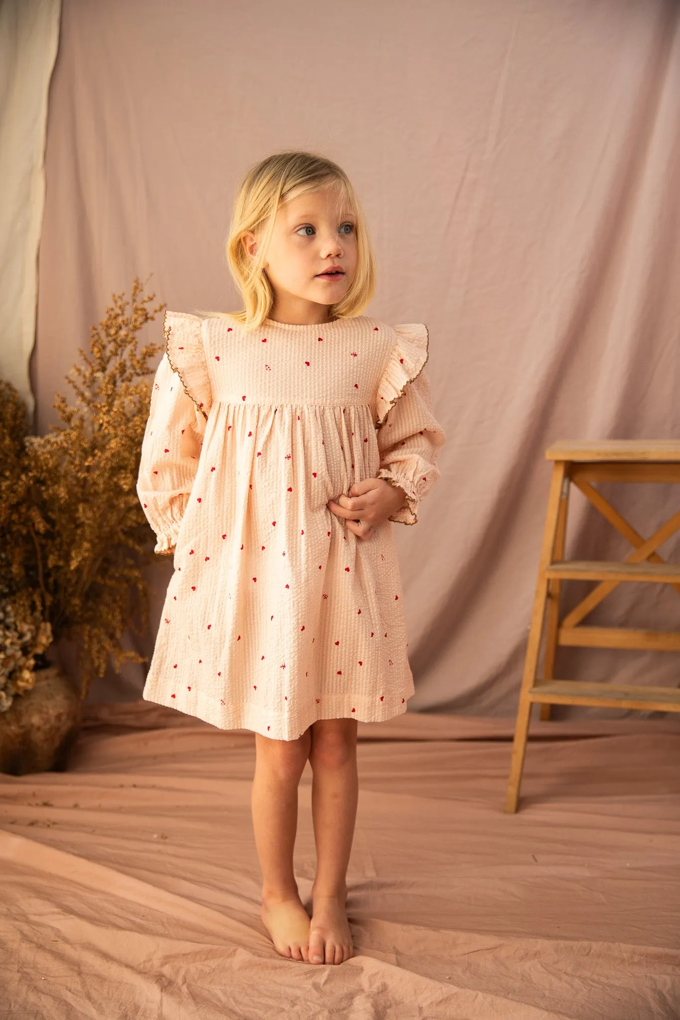 Juliet Dress-Piggy Pink Love Bug