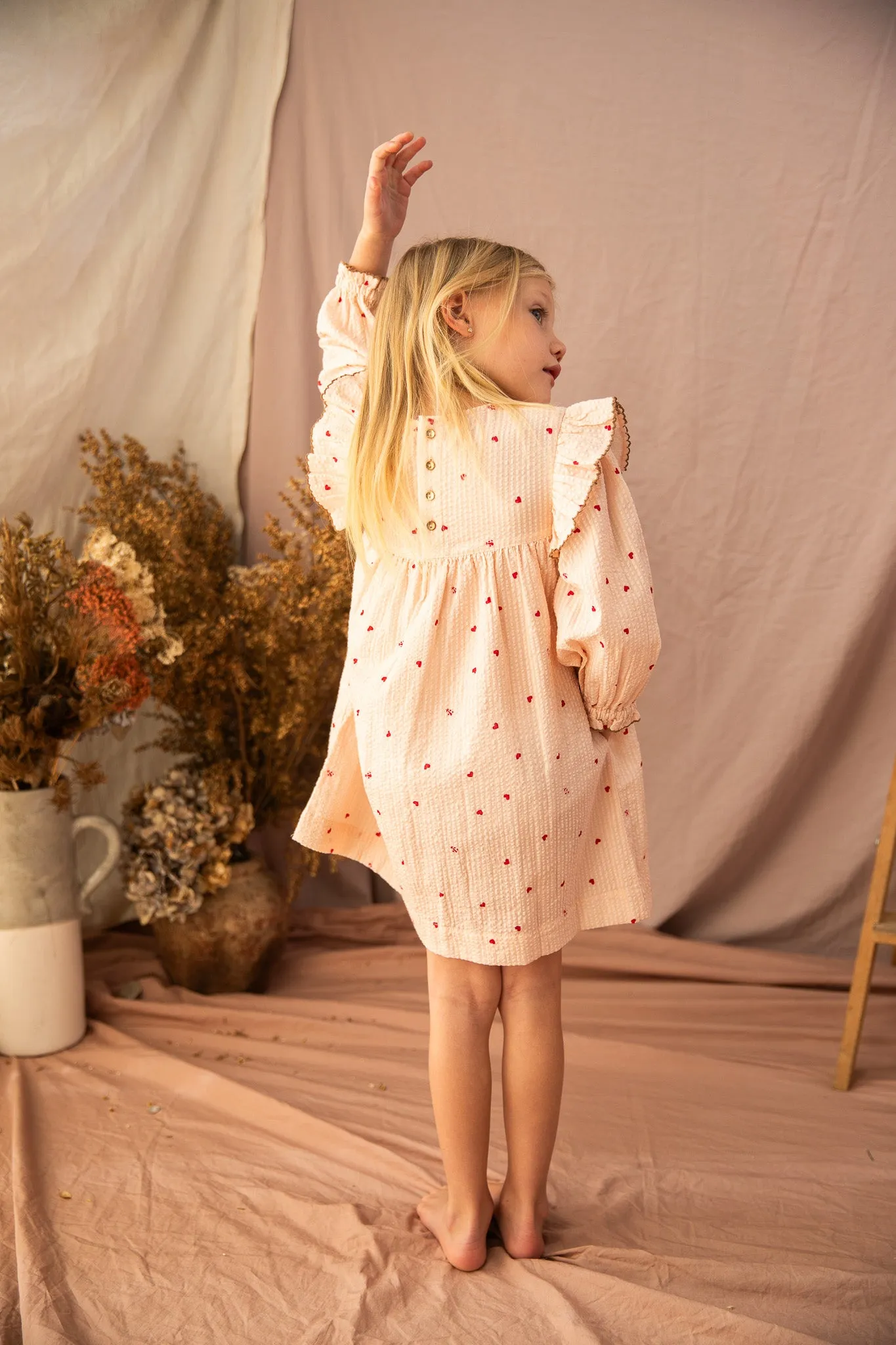 Juliet Dress-Piggy Pink Love Bug
