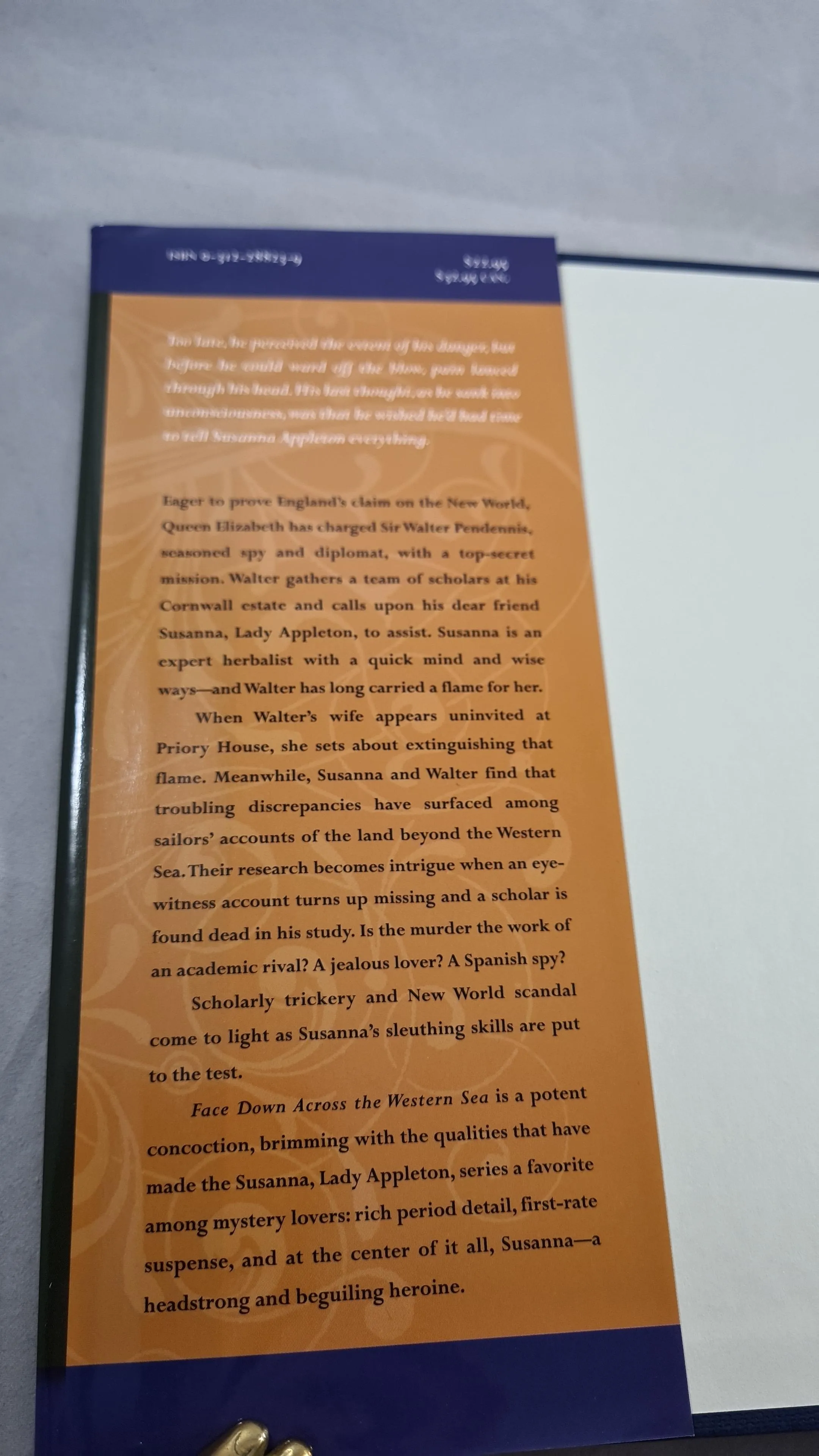 Kathy Lynn Emerson - Face Down Across The Western Sea, St Martin's, 2001, First Editions