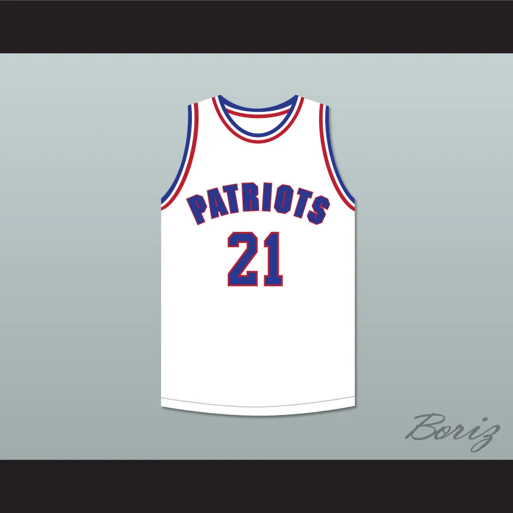Khalil Robinson 21 Will Foster High School Patriots White Basketball Jersey The Red Sneakers