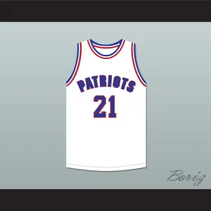 Khalil Robinson 21 Will Foster High School Patriots White Basketball Jersey The Red Sneakers