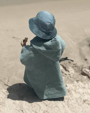 Kids Seagrass Waffle Poncho