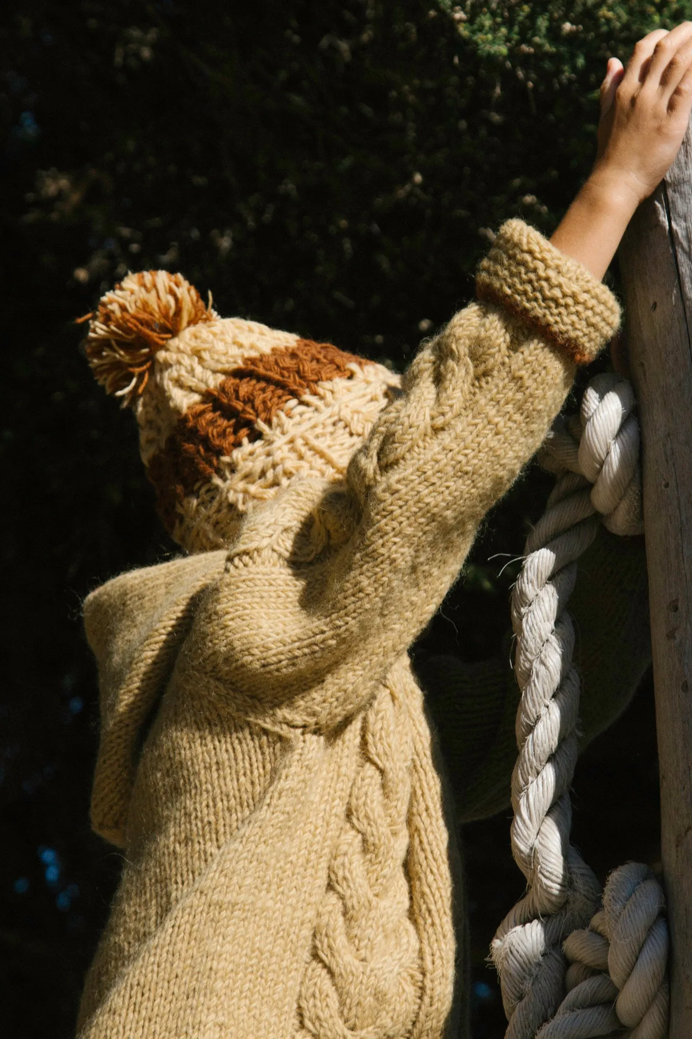 Kids Tide Zip Cardigan // Butterscotch