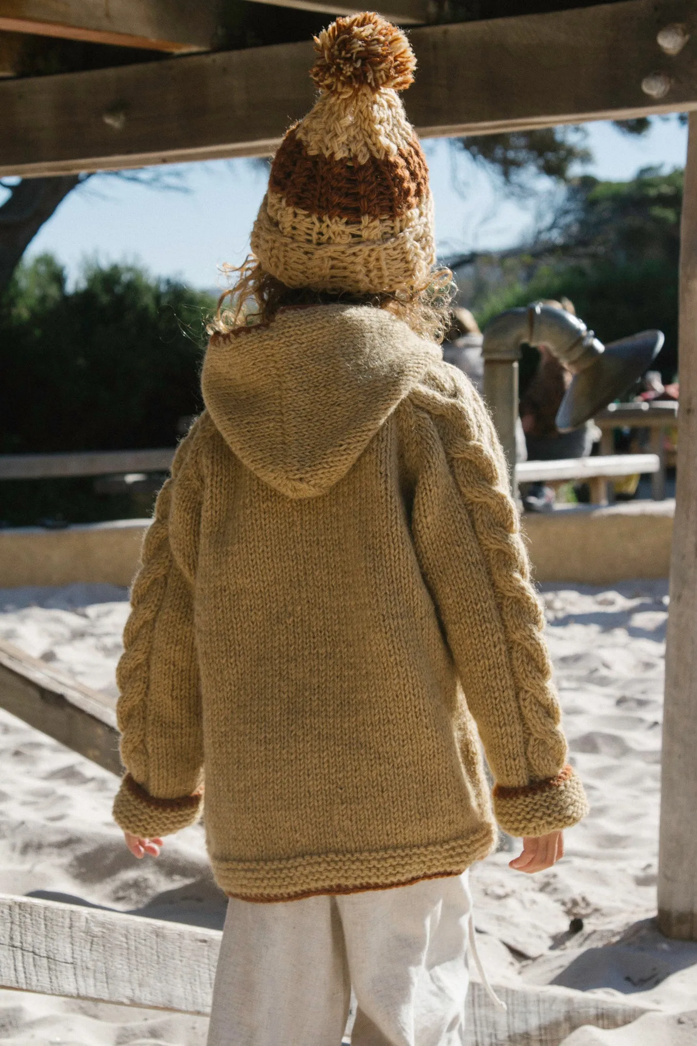 Kids Tide Zip Cardigan // Butterscotch