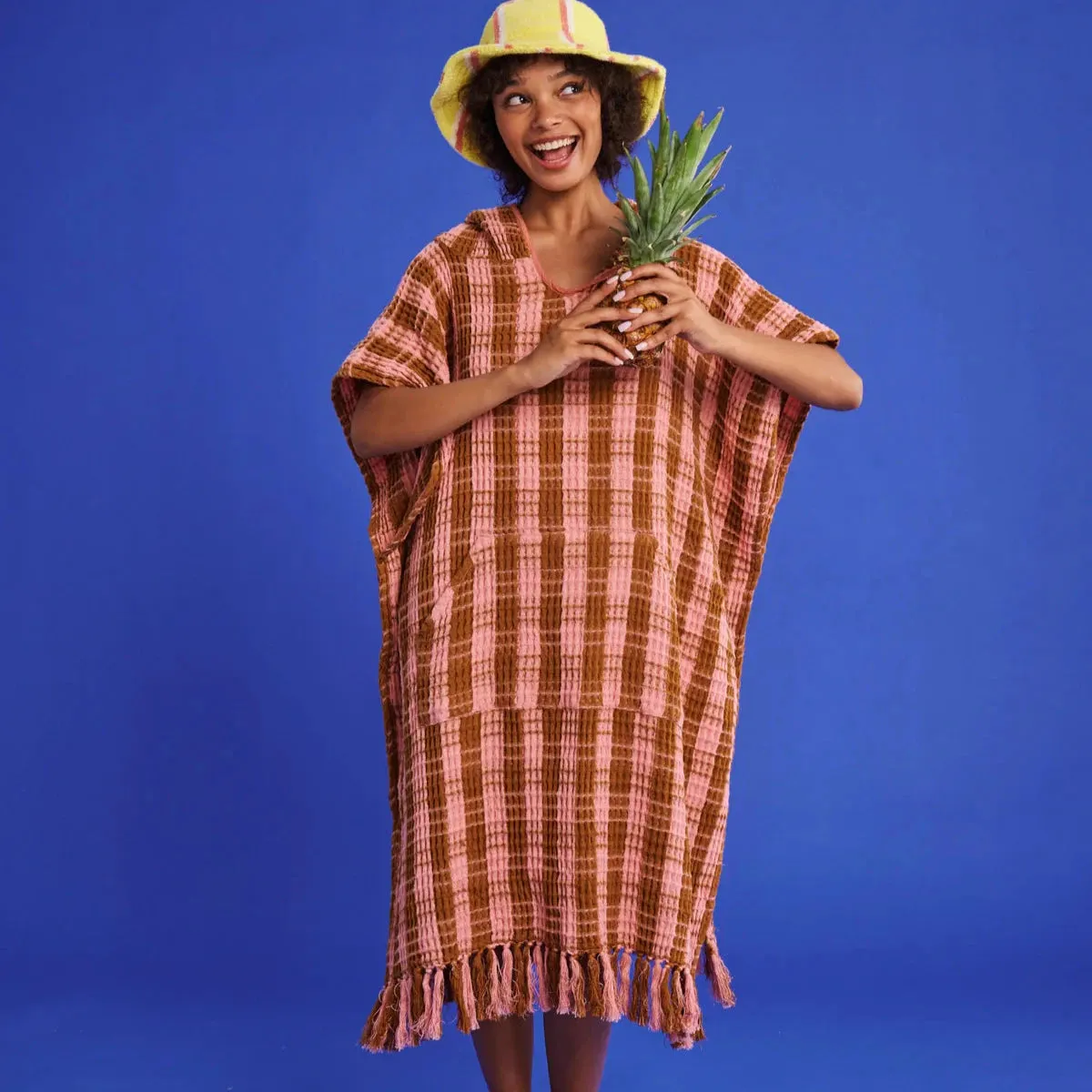 Kip&Co Adult Waffle Poncho | Toasted Marshmallow