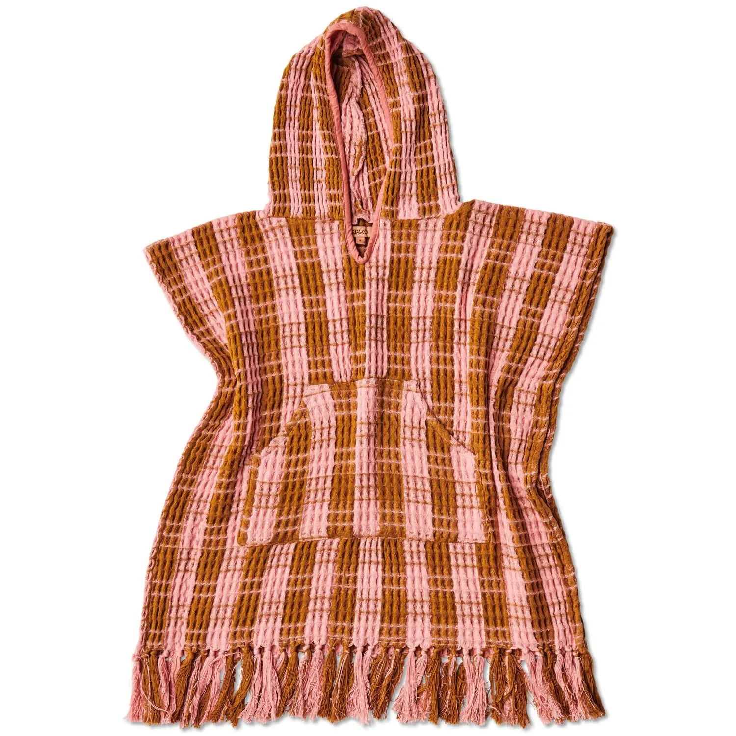 Kip&Co Kids Waffle Poncho | Toasted Marshmallow