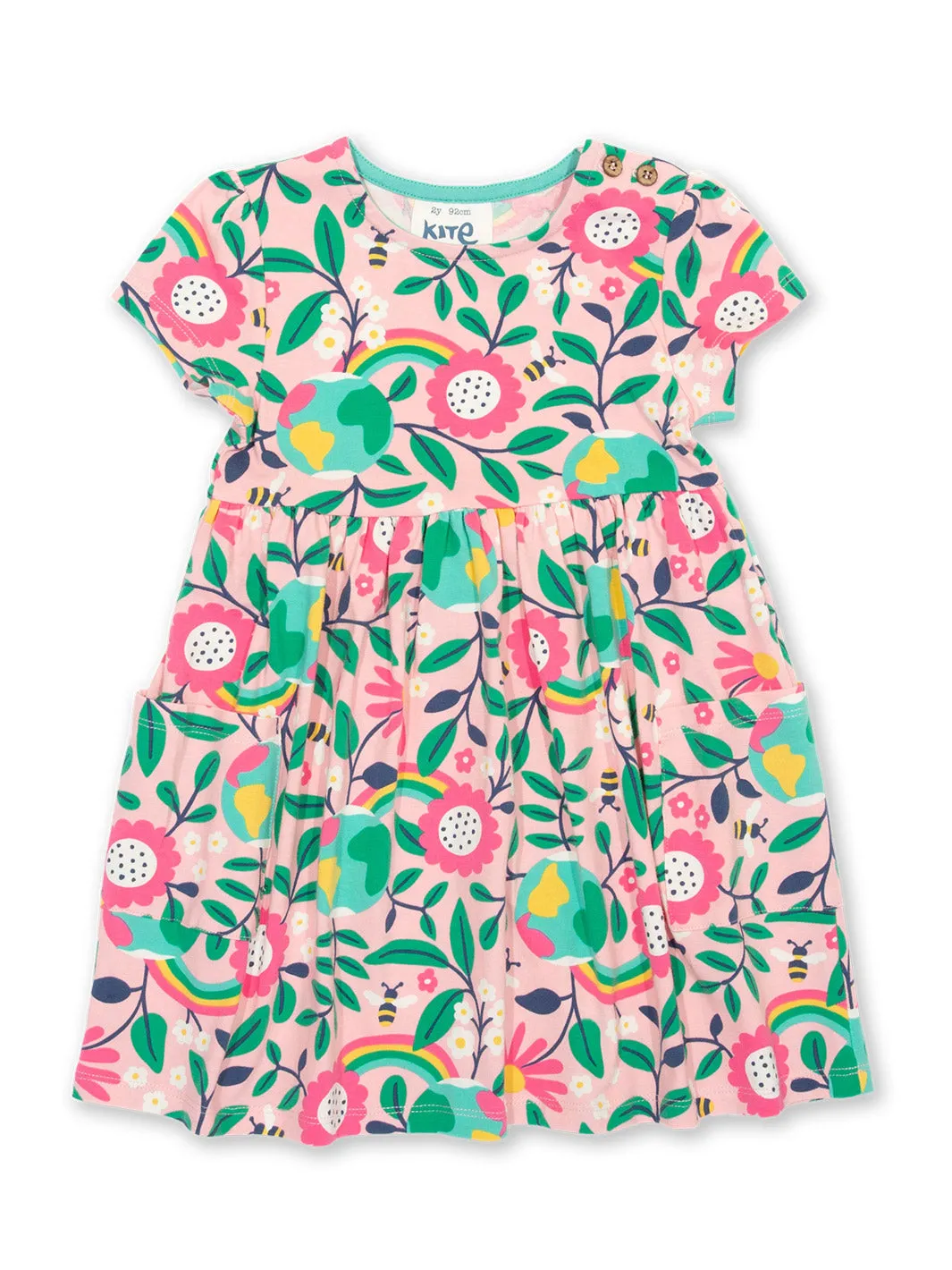 Kite Dress- Organic Hello Earth Dress- Children's Clothing