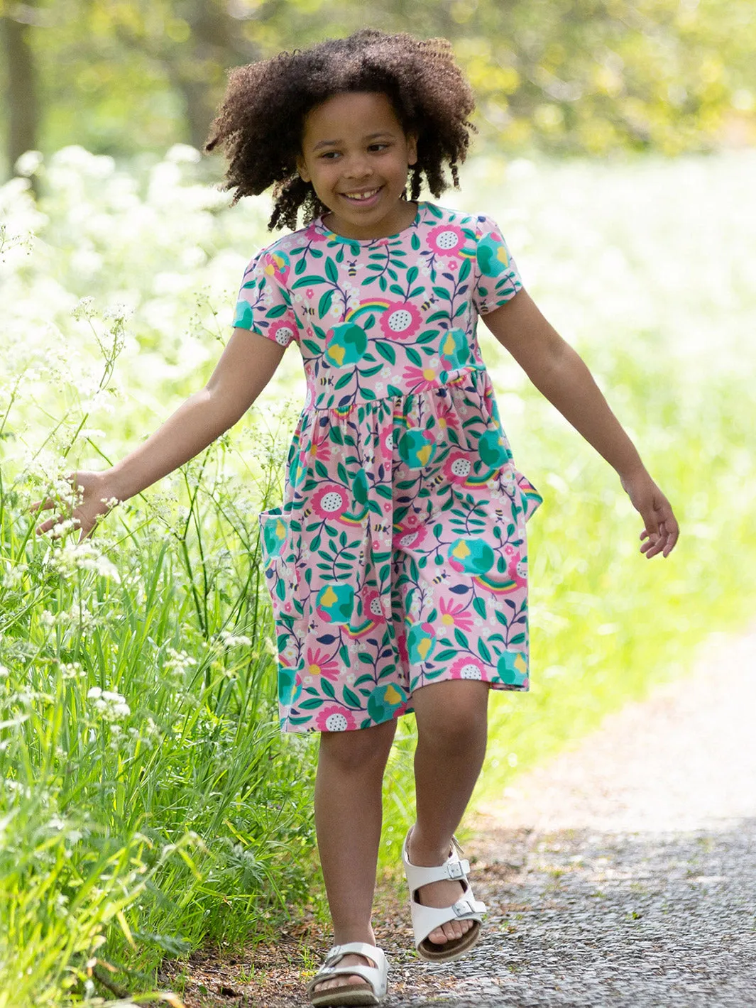 Kite Dress- Organic Hello Earth Dress- Children's Clothing