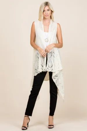 KNITTED OPEN FRONT CARDIGAN/6PCS