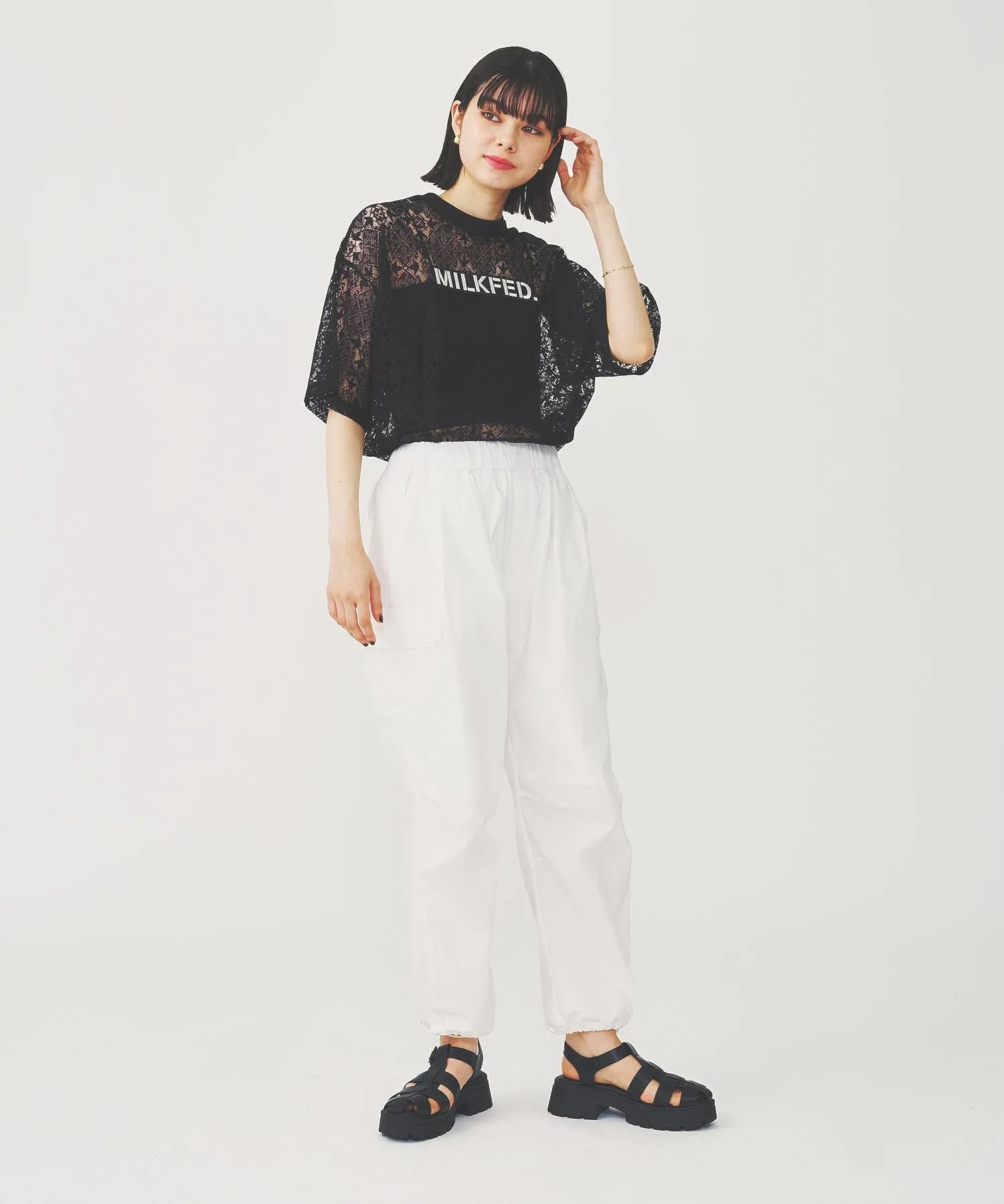 LACE S/S TOP