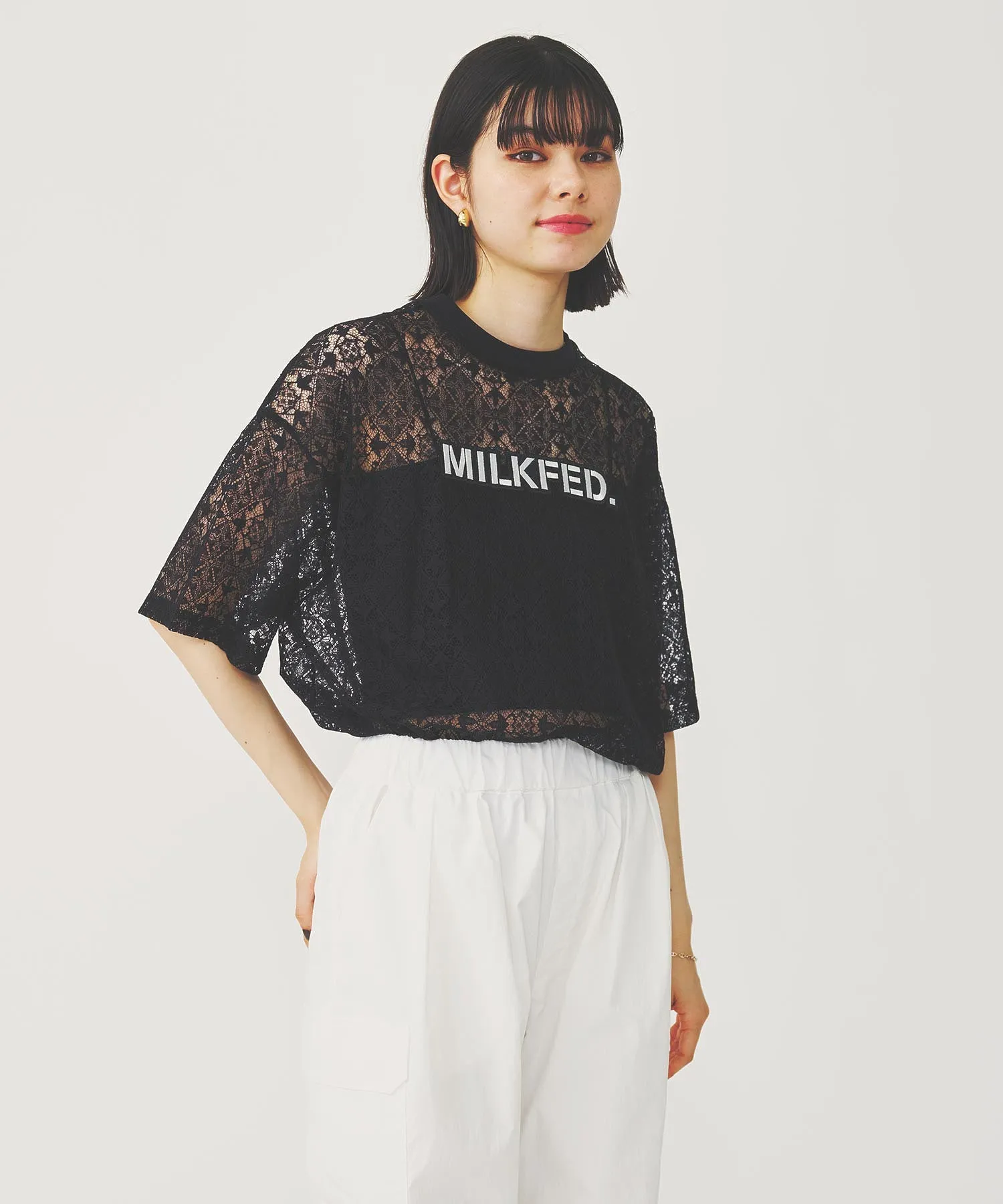 LACE S/S TOP