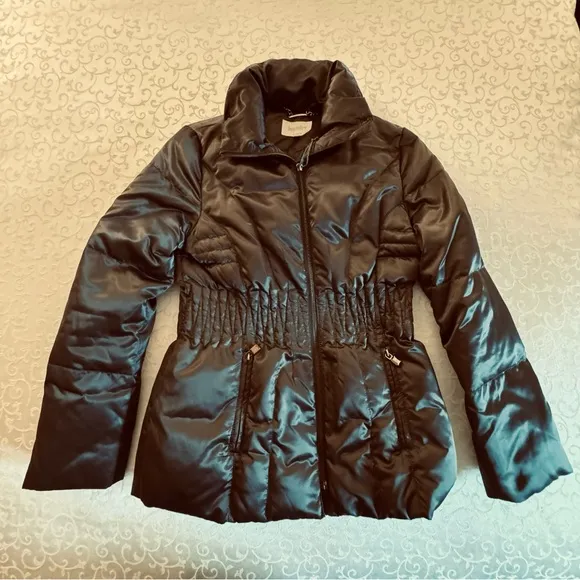 Laundry By Shelli Segal Brown Down Puffer Coat