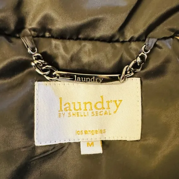 Laundry By Shelli Segal Brown Down Puffer Coat
