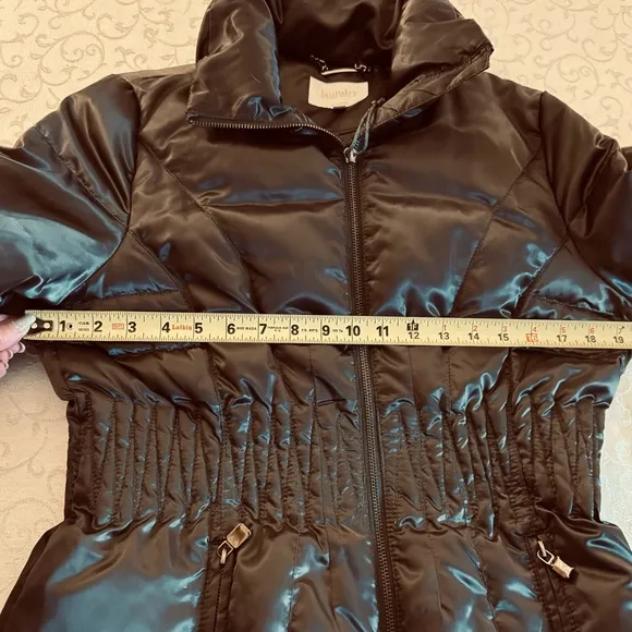 Laundry By Shelli Segal Brown Down Puffer Coat