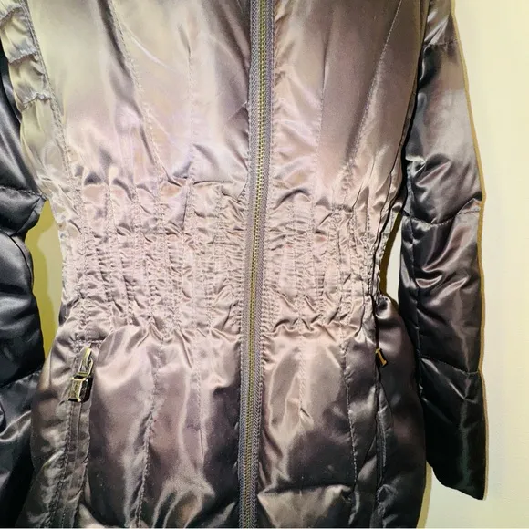 Laundry By Shelli Segal Brown Down Puffer Coat