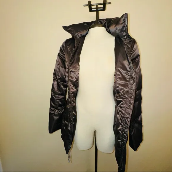 Laundry By Shelli Segal Brown Down Puffer Coat