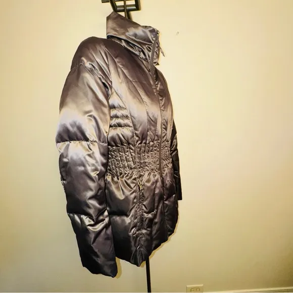 Laundry By Shelli Segal Brown Down Puffer Coat