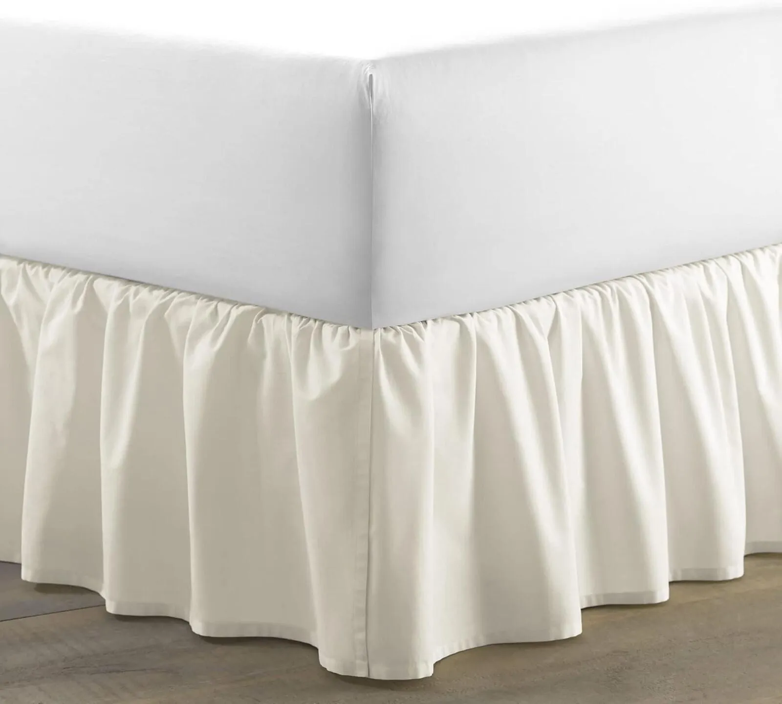 Laura Ashley Home Solid Ivory Ruffled Bedskirt 213143 Ivory Twin