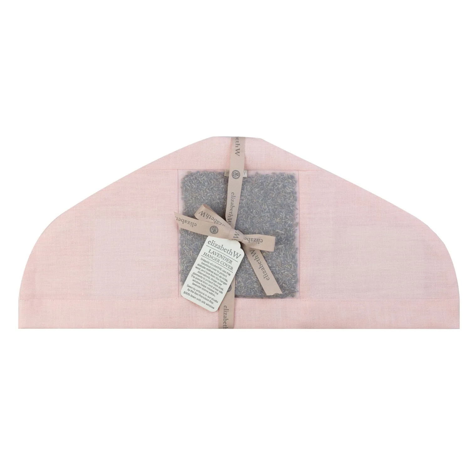 Lavender Hanger Cover Pink Linen