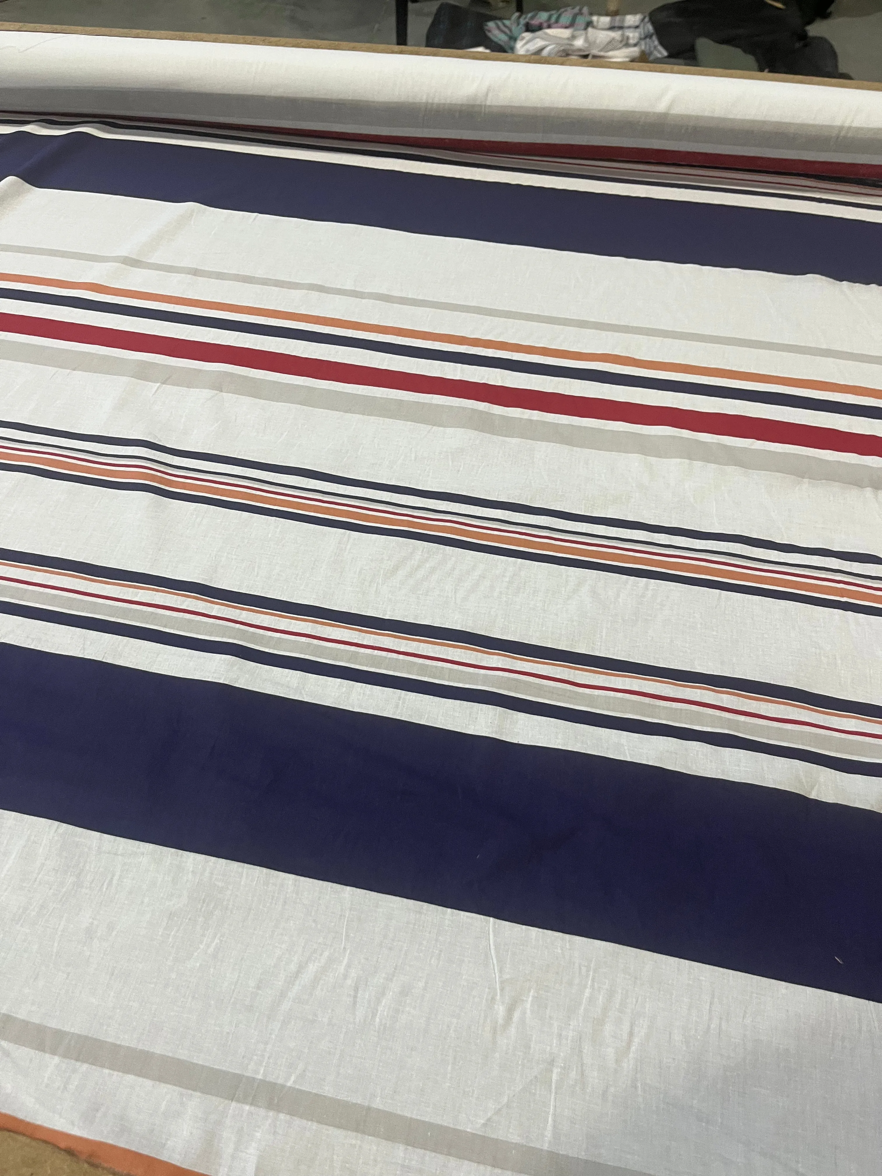 LC cotton voile irregular stripe