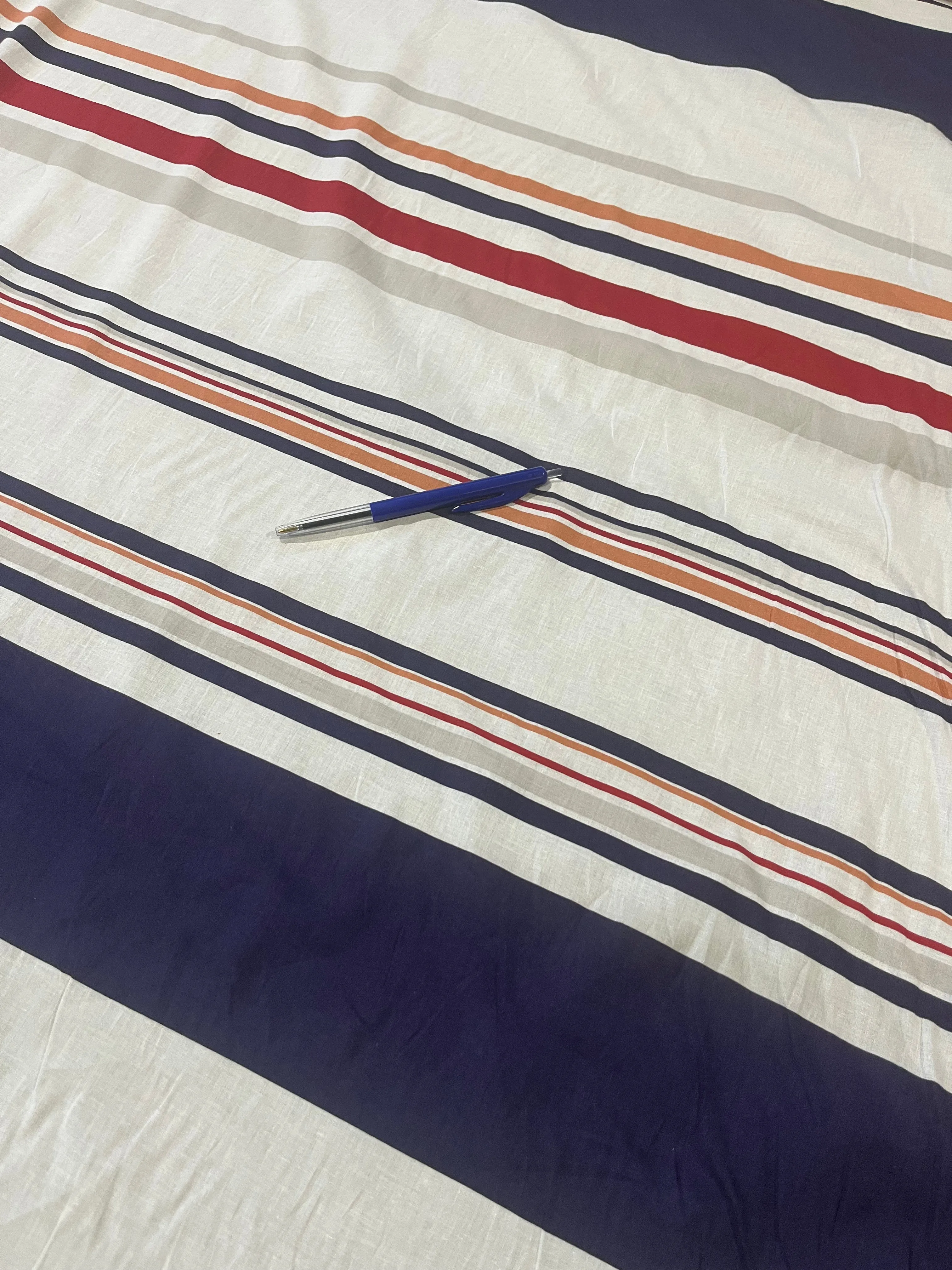 LC cotton voile irregular stripe
