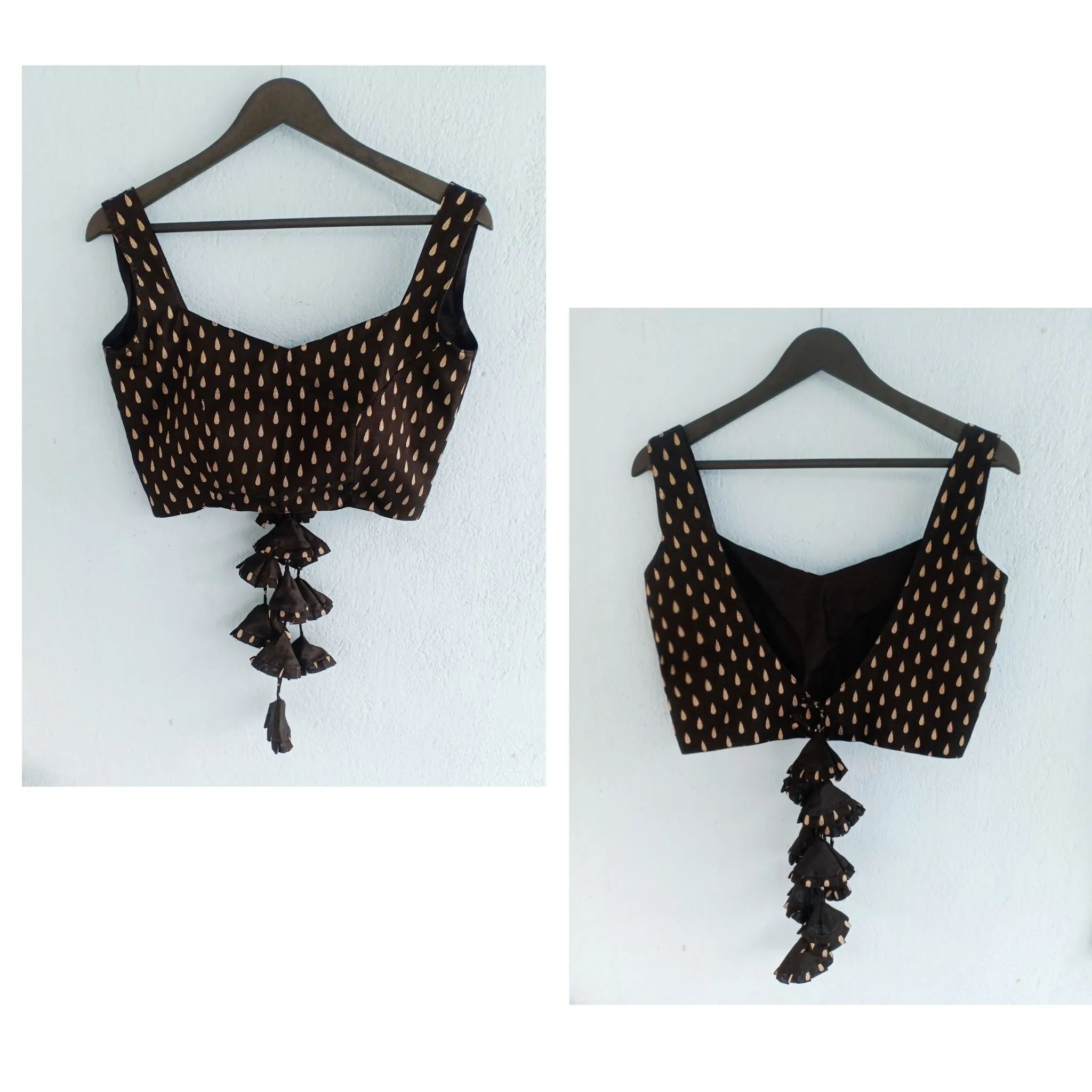 Lehriya Blouse- Black