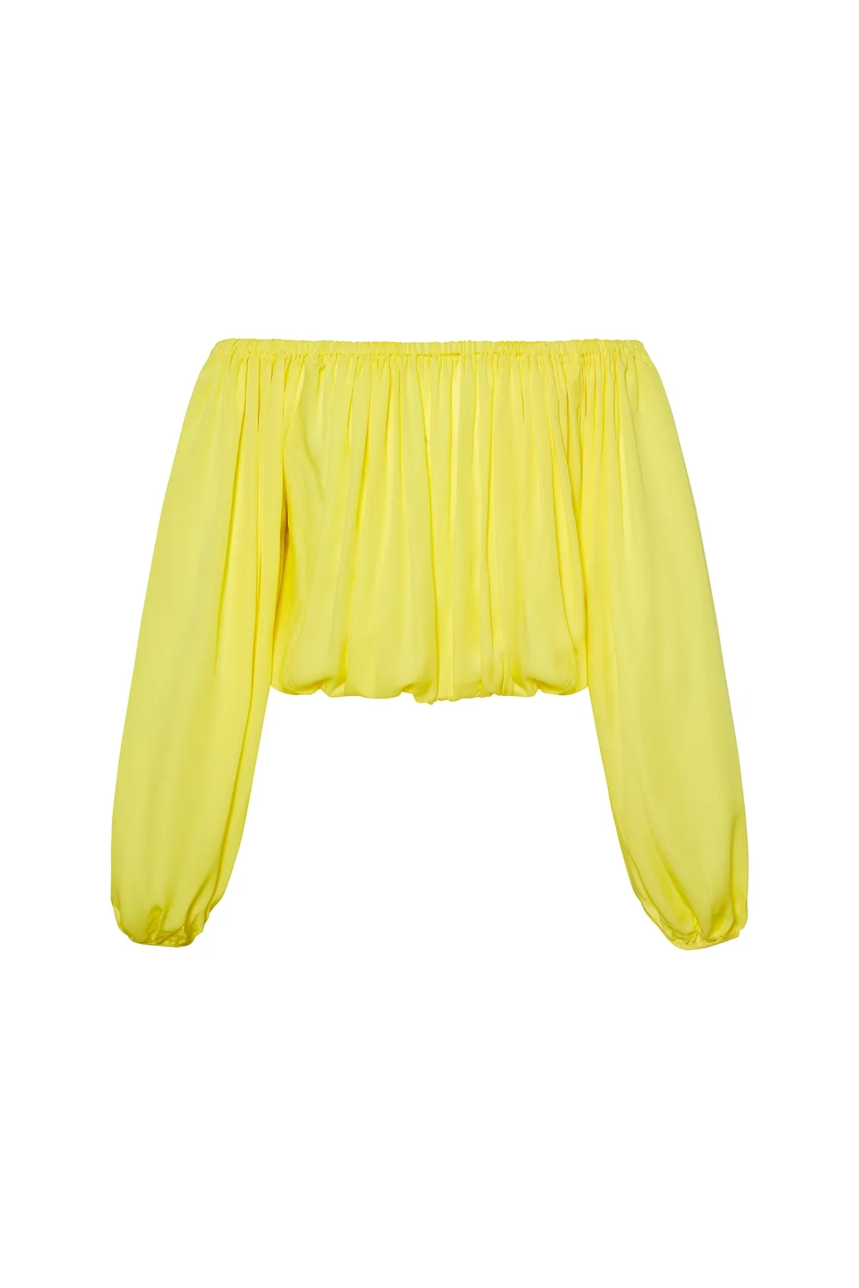 Lemon Sheer Flow Blouse